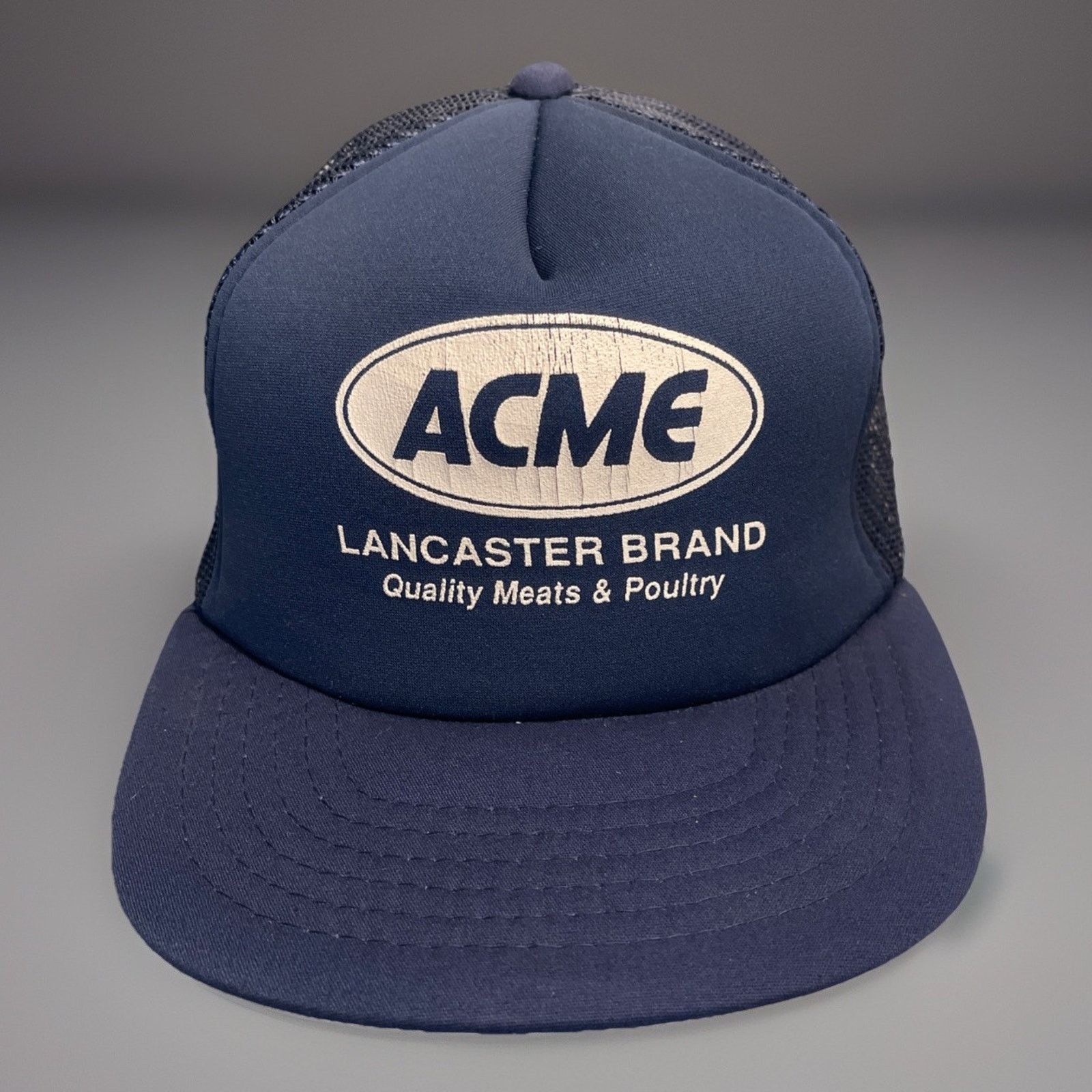 Vintage Vtg 1980’s Trucker Hat Snapback Cap ACME Lancaster Rare 2 Size ONE SIZE - 1 Thumbnail