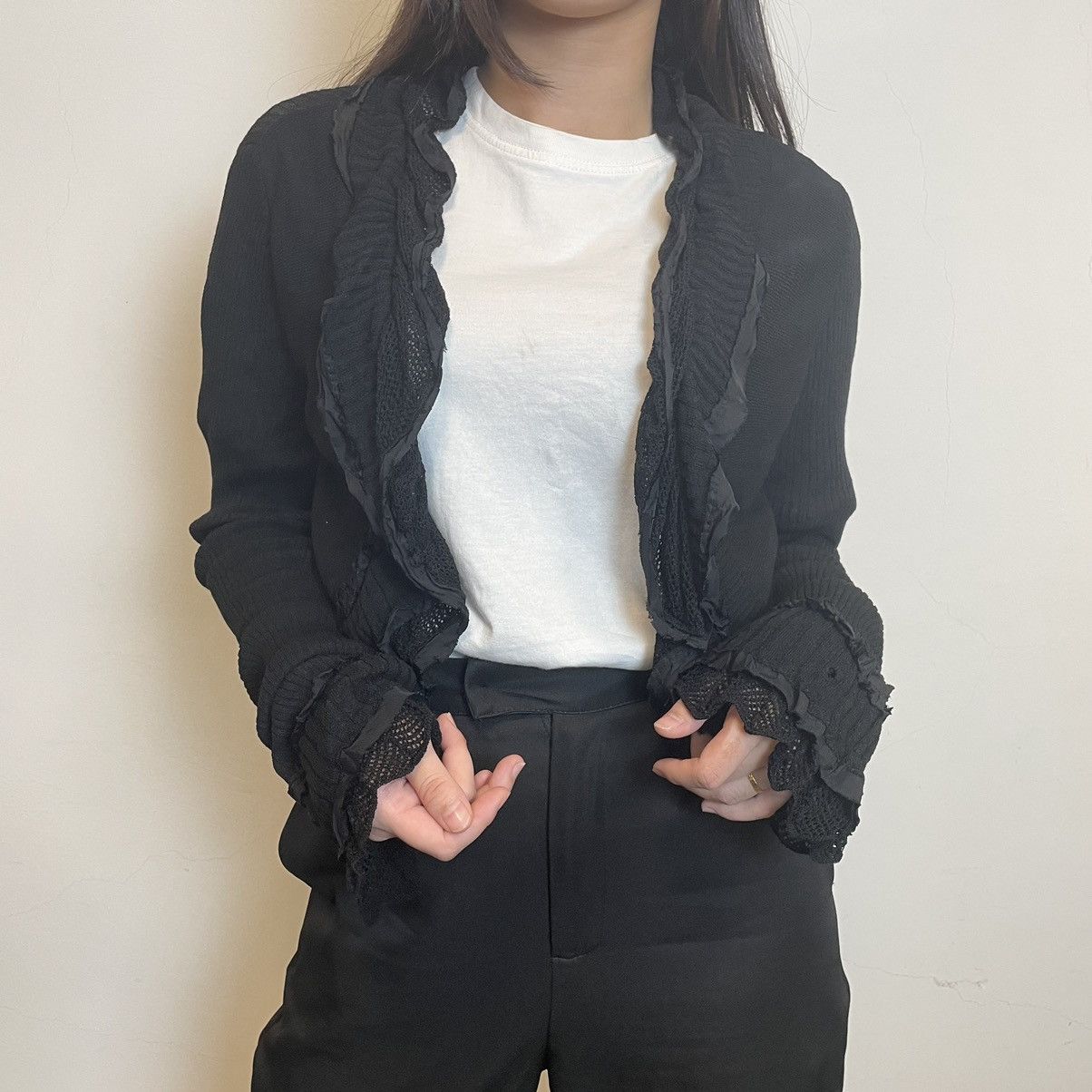 Hiroko Bis Punk Style Mesh Cardigan