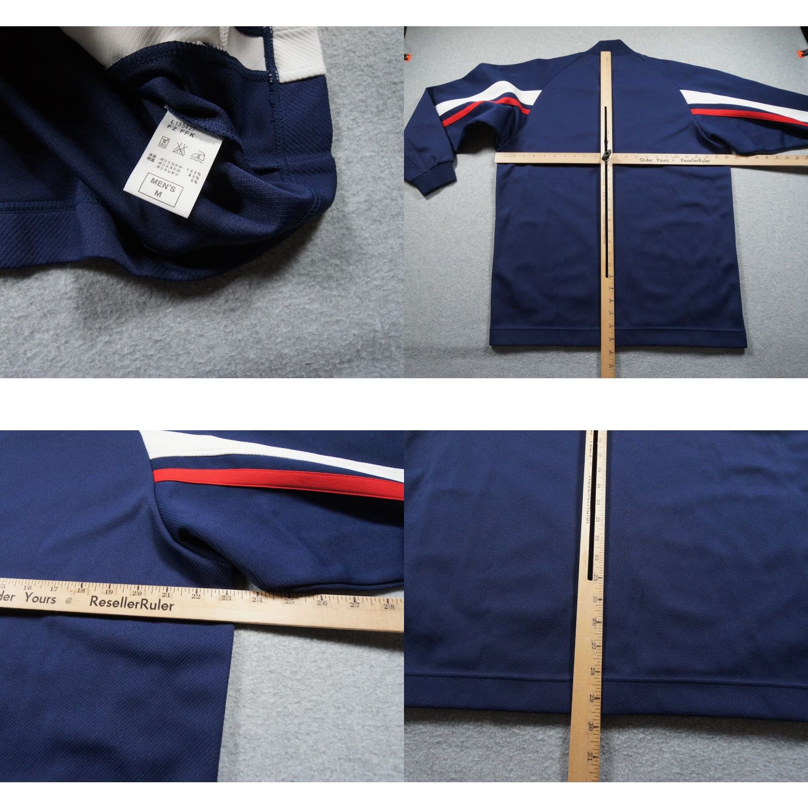 Nike VINTAGE Nike Jacket Mens M Blue Snap Button Warm Up Basketball Japanese NEW Size US M / EU 48-50 / 2 - 8 Thumbnail