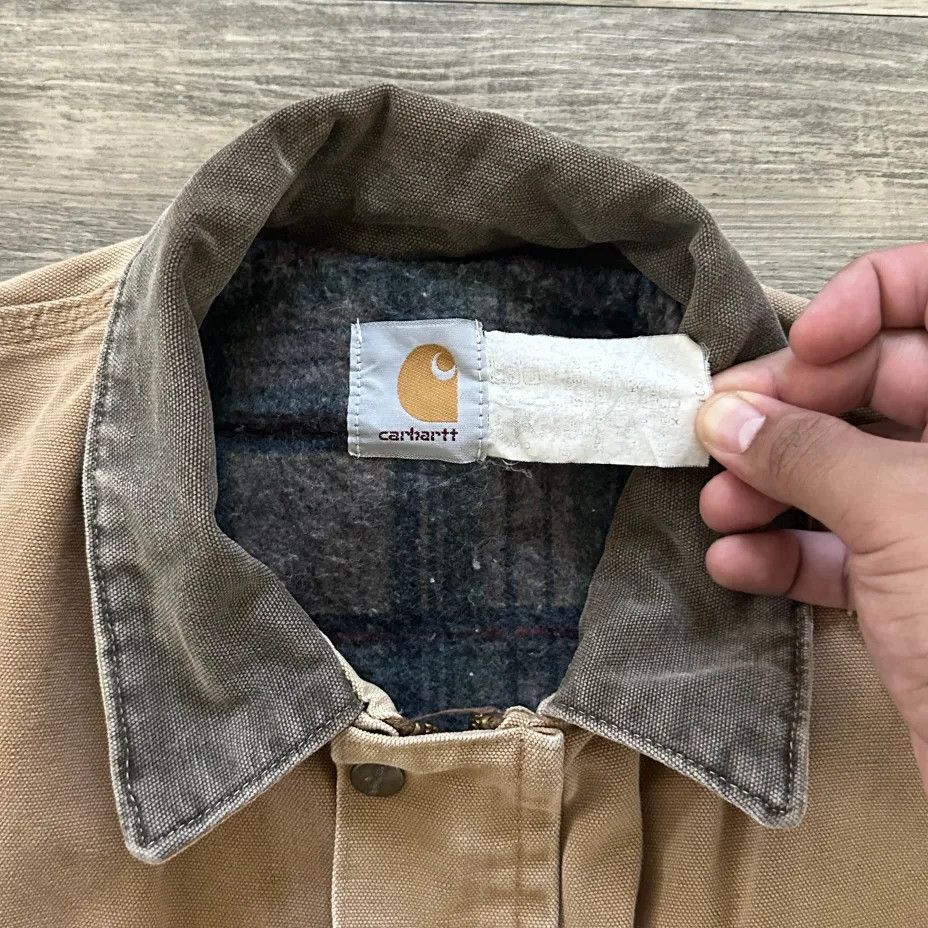 Carhartt Vintage Carhartt PB1106 Chore Barn Blanket Lined Coat Size US XL / EU 56 / 4 - 4 Thumbnail