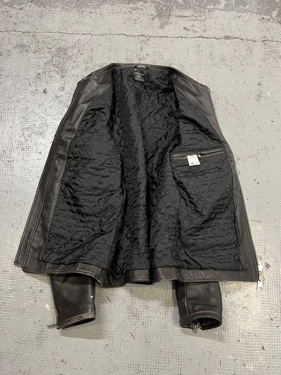 Daniele Alessandrini 2000s Daniele Alessandrini Aged Brown Leather Jacket Size US M / EU 48-50 / 2 - 9 Thumbnail