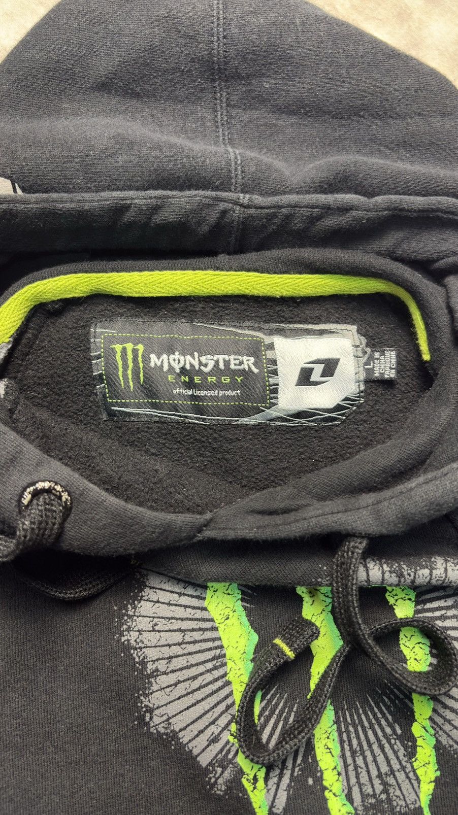 Vintage Vtg Monster Energy x One Industries Hoodie Motocross Y2K M Size US M / EU 48-50 / 2 - 2 Thumbnail