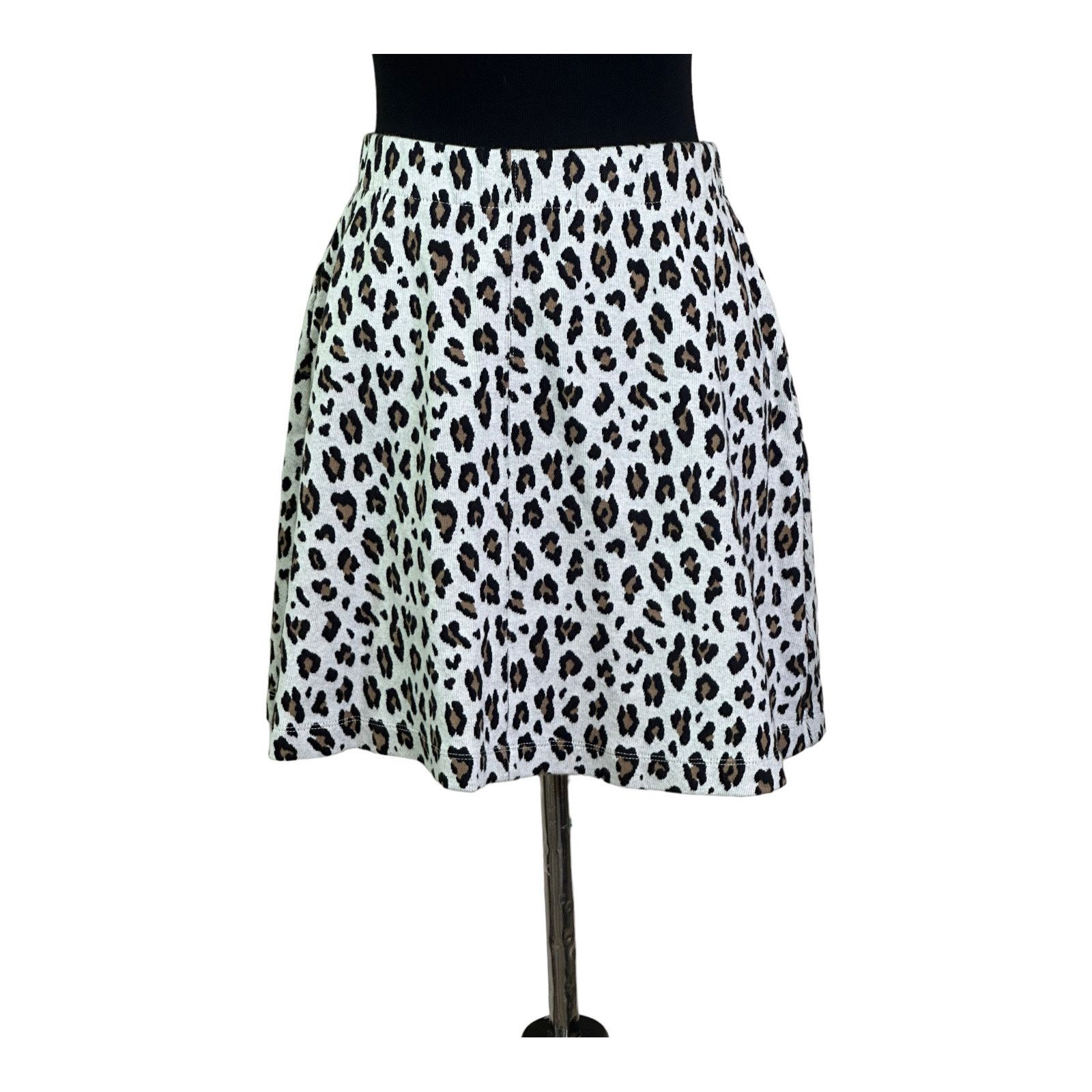 Loft Loft animal print pull on mini skirt size SP Size 28" / US 6 / IT 42 - 1 Thumbnail