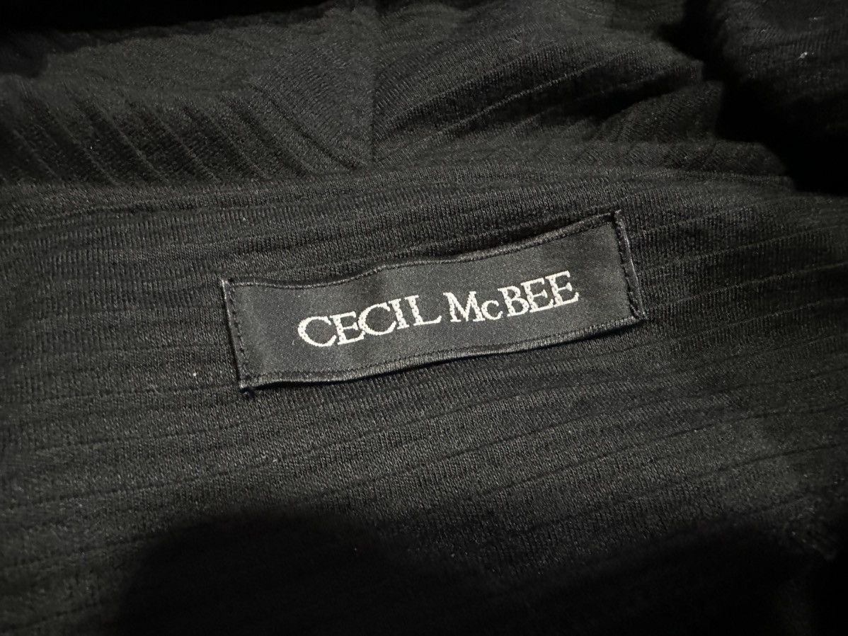 Japanese Brand × KMRii × Yasuyuki Ishii 🔥Rare Cecil Mcbee Drape Cardigan Jacket Hooded Asymmetric Size US M / EU 48-50 / 2 - 13 Thumbnail
