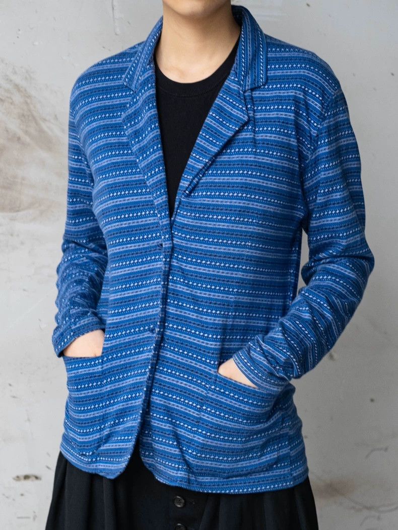 Kenzo KENZO Blue striped cotton thin coat vintage Size M / US 6-8 / IT 42-44 - 5 Thumbnail