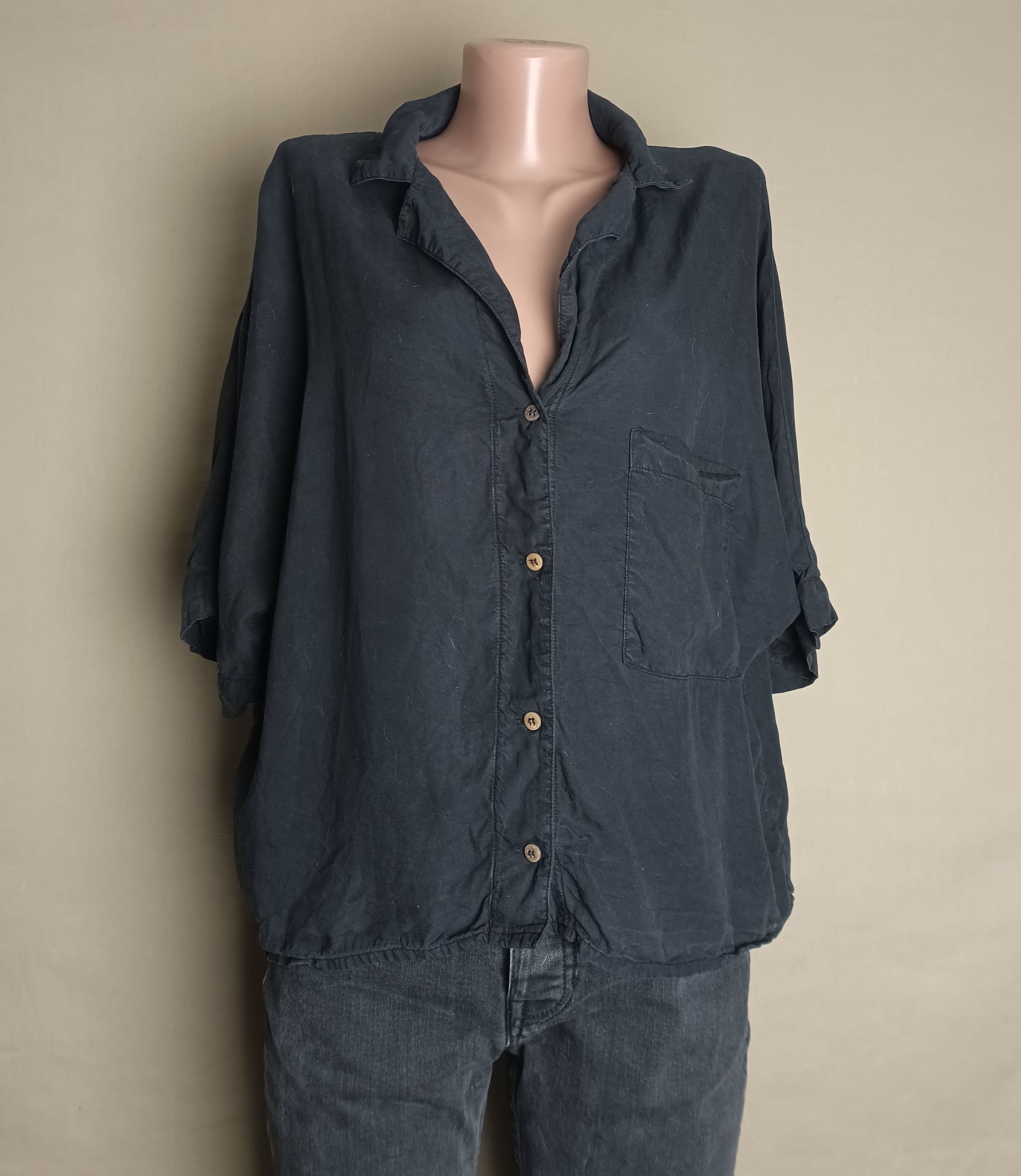 Designer MIKUTA The Dark CO-ORD Lyocell Shirt Blouse Size M Size M / US 6-8 / IT 42-44 - 5 Thumbnail