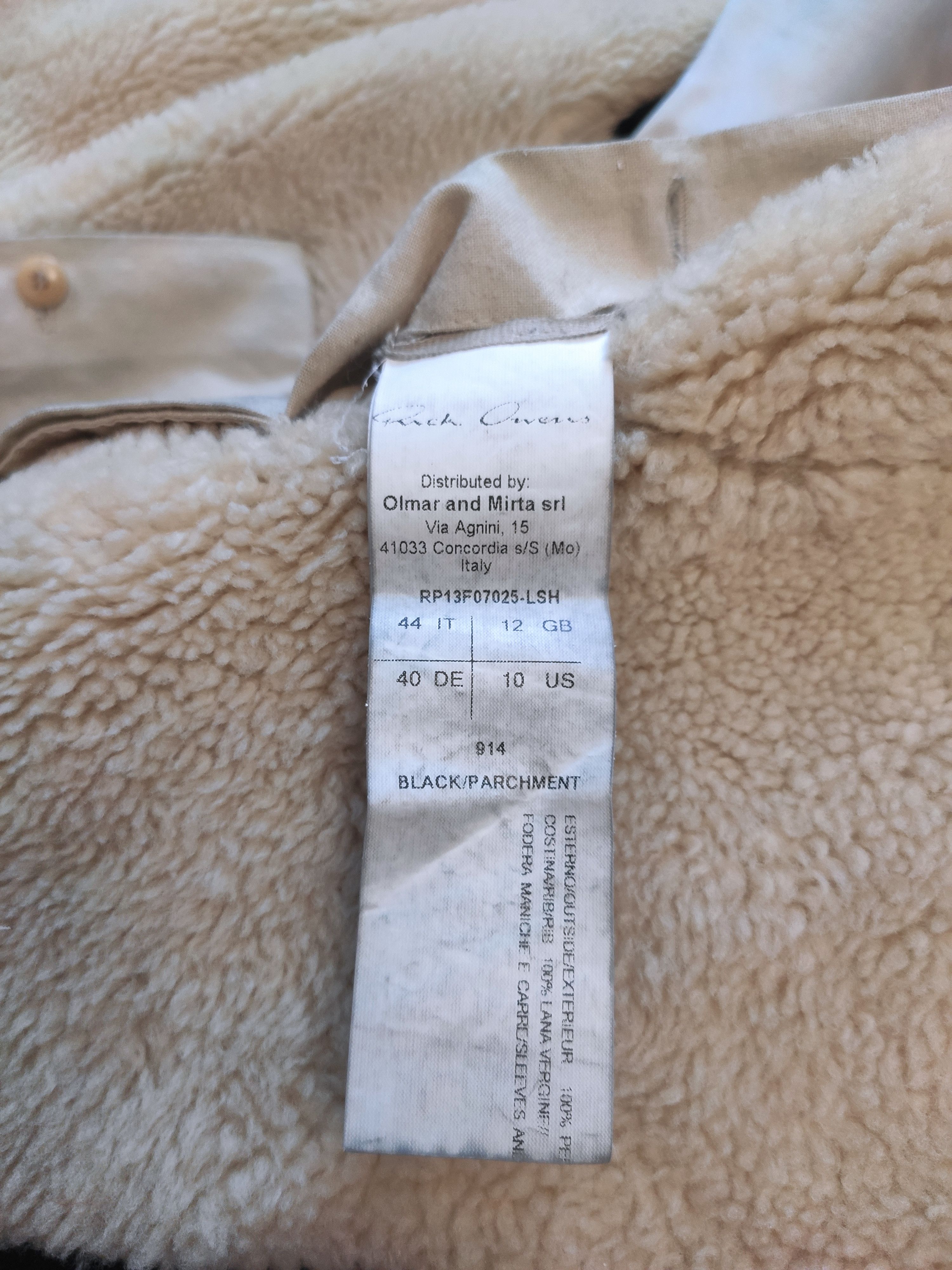 Rick Owens NASKA shearling coat.Like Gareth Pugh or Guidi Size M / US 6-8 / IT 42-44 - 10 Thumbnail
