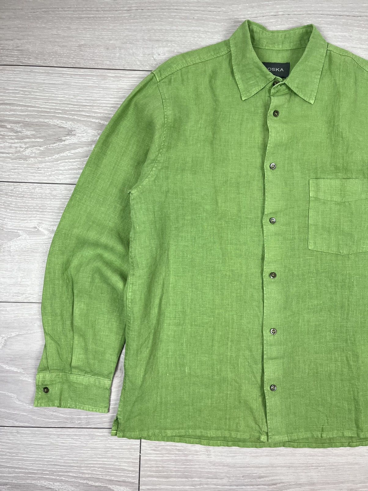 Other New Oska Linen Button Up Green Shirt Size US L / EU 52-54 / 3 - 4 Thumbnail