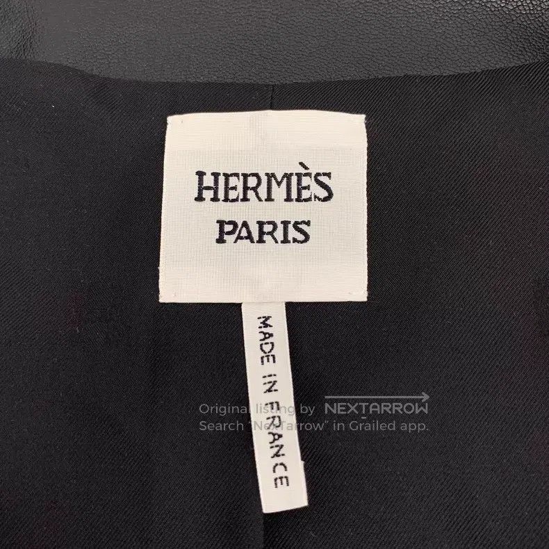 Hermes Hermes Black Buckle Sheep Leather Round Neck Long Sleeve K Size XS / US 0-2 / IT 36-38 - 5 Thumbnail
