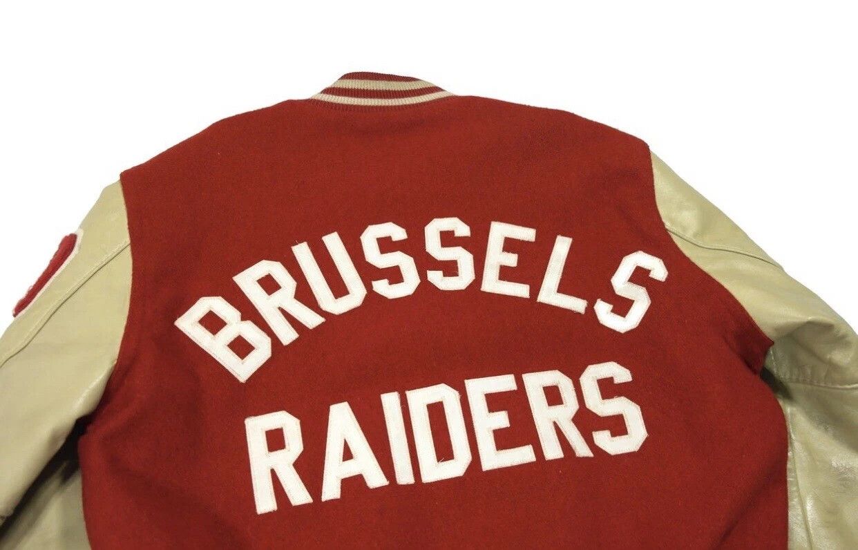 Other Brussels Raiders Vintage CC1 Varsity Bomber Jacket Size US M / EU 48-50 / 2 - 6 Thumbnail