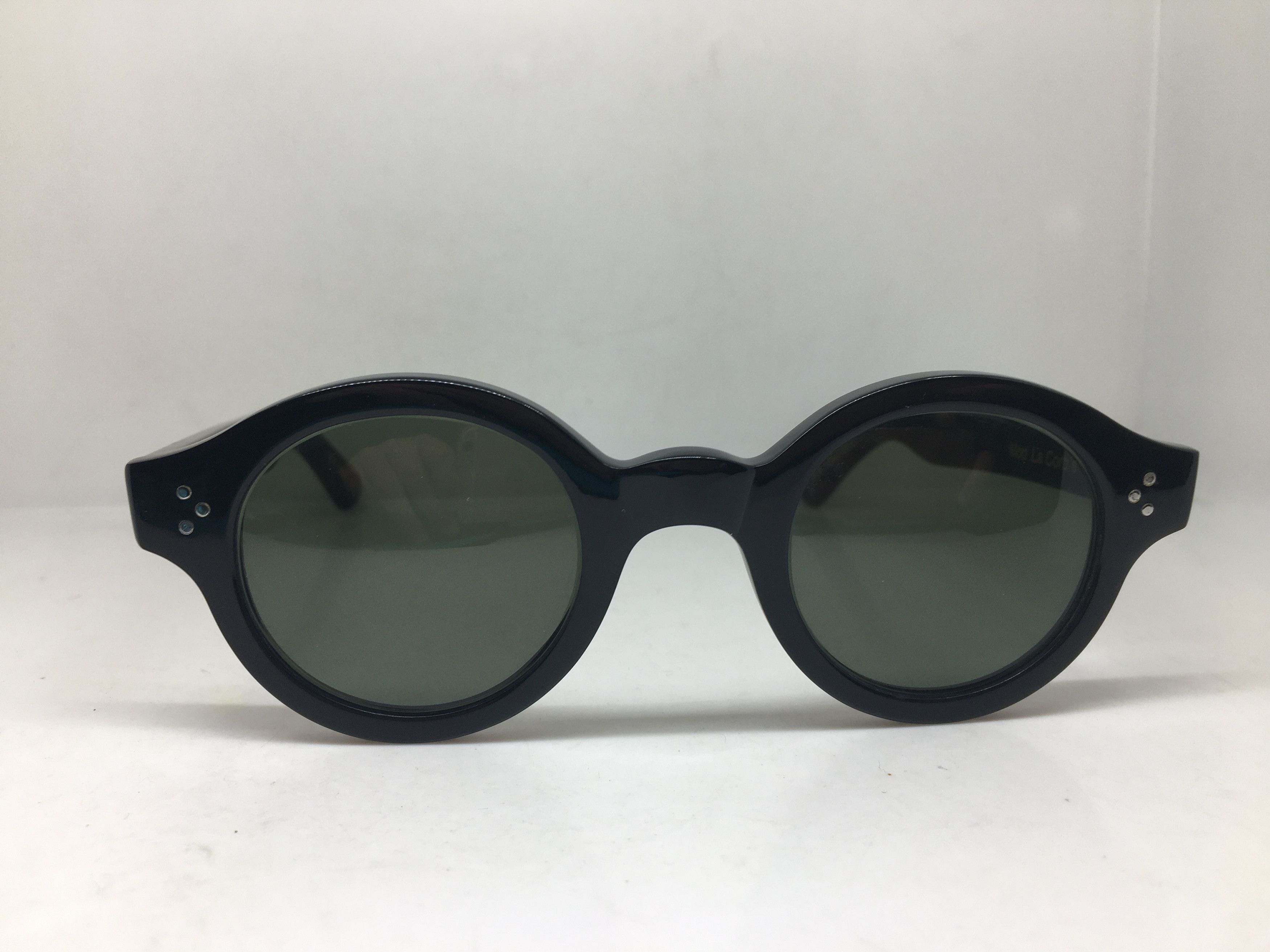 Lesca Lunetier Lesca Lunetier Genuine Horn CORBUSIER Architect Sunglasses Size ONE SIZE - 1 Thumbnail