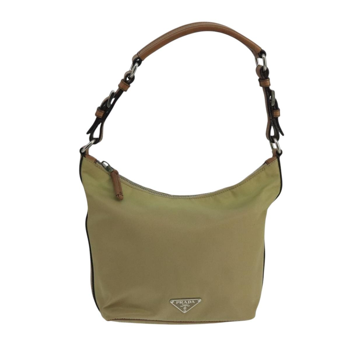 Prada Re-Nylon Beige Synthetic Shoulder Bag (Pre-Owned) Size ONE SIZE - 1 Thumbnail