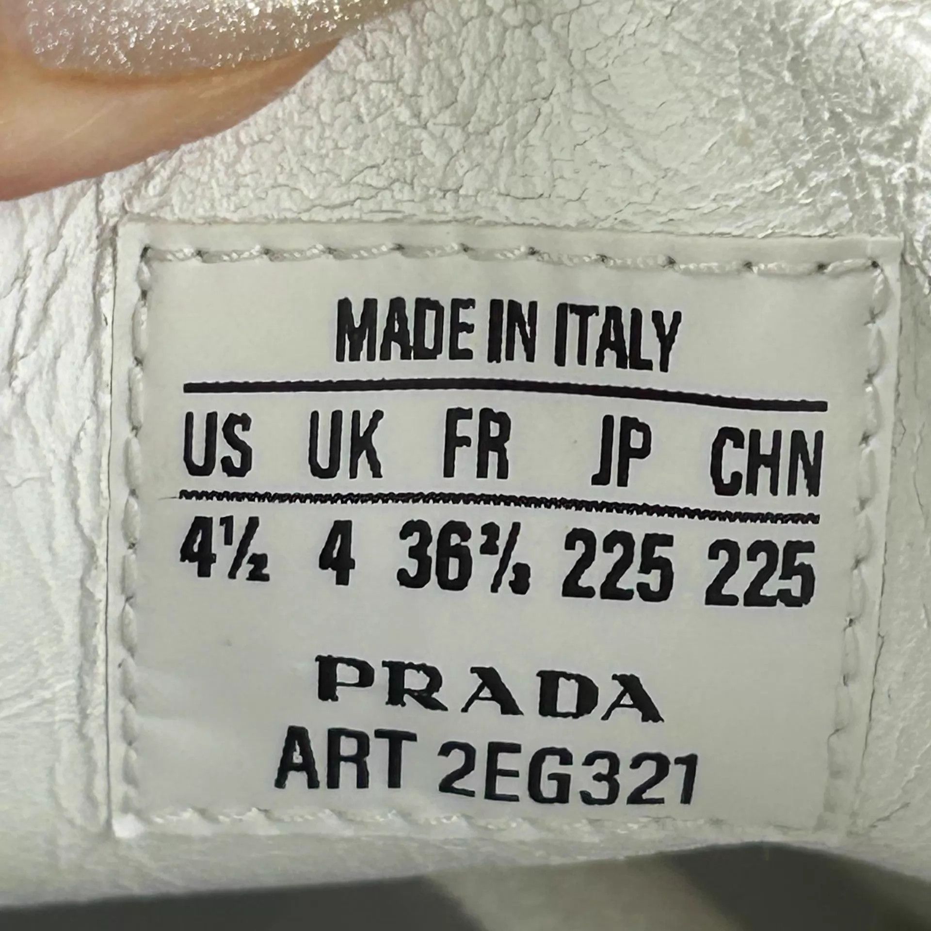 Prada Prada Shell Toe Striped Sneaker 36.5 HB4303 Size US 4.5 / IT 34.5 - 7 Thumbnail