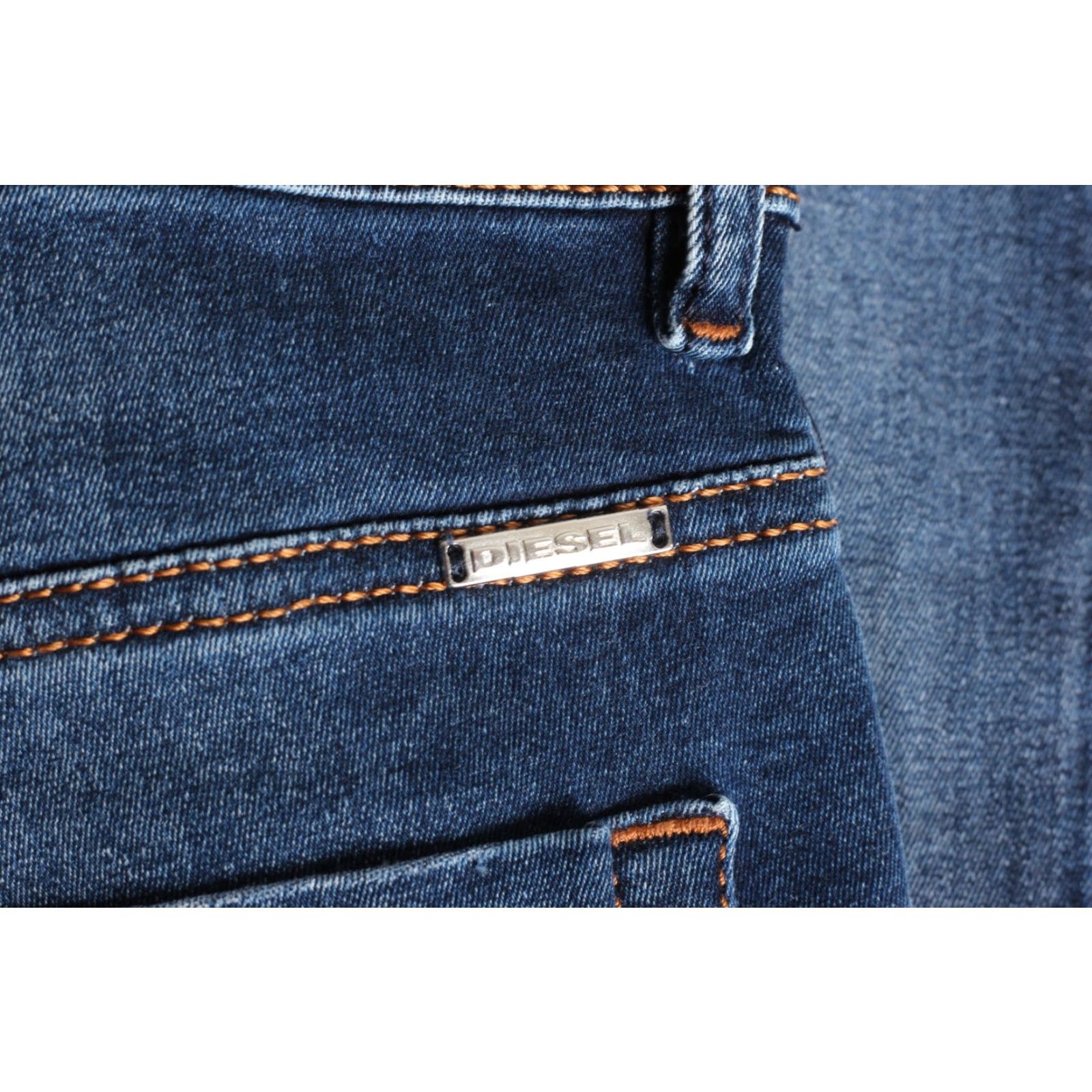 Diesel DIESEL DUFF 0845S Jeans Men W28 Slim Carrot Stretch Regular 5-Pocket Blue Denim 27 Inseam 28 Inwaist Mens Size US 28 / EU 44 - 5 Thumbnail