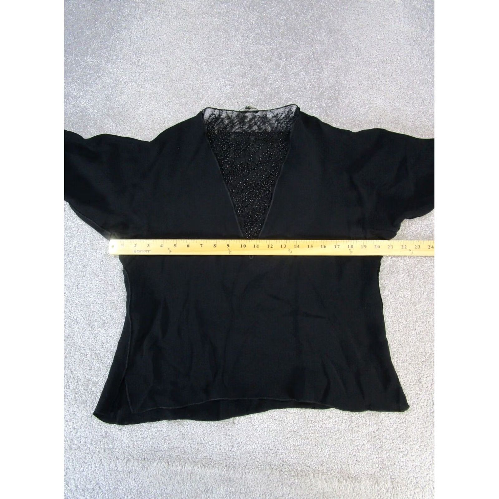 Massimo Dutti Massimo Dutti Shirt Womens Small Black Blouse Size S / US 4 / IT 40 - 5 Thumbnail