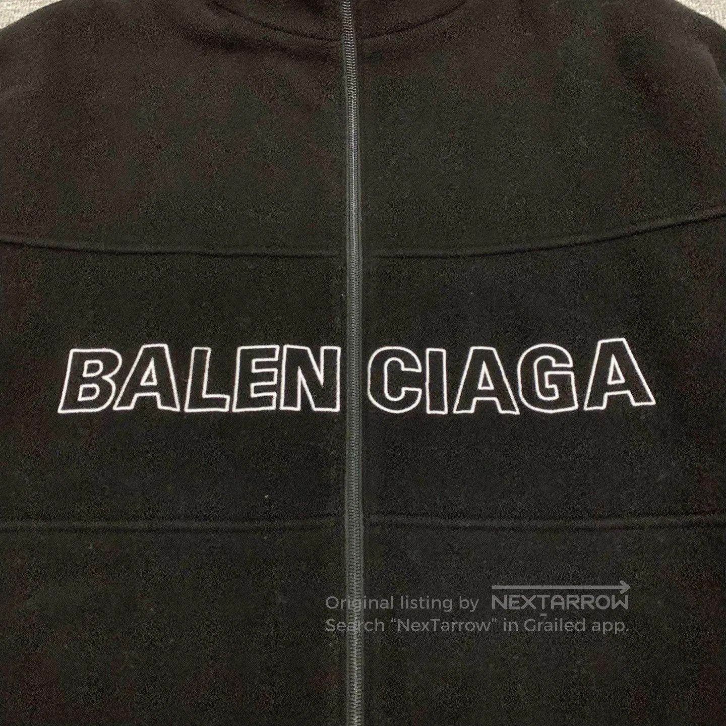 Balenciaga black logo wool blend jacket by balenciaga. Size US L / EU 52-54 / 3 - 9 Thumbnail
