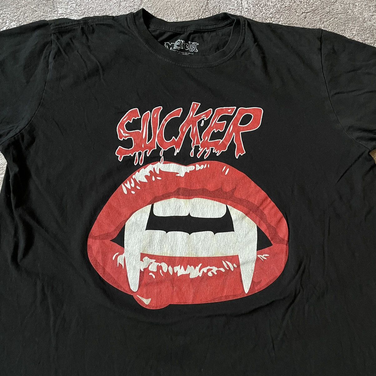 Vintage Vintage Y2K ADULT SLOGAN Tee SUCKER VAMPIRE XL Size US XL / EU 56 / 4 - 2 Thumbnail