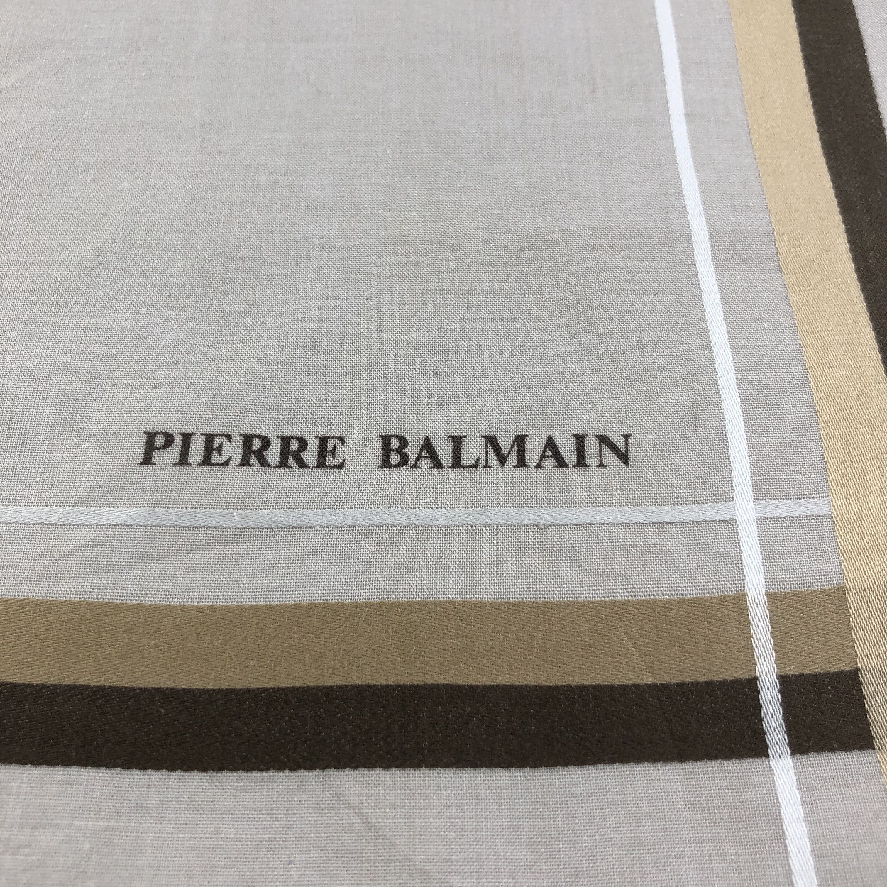 Pierre Balmain × Vintage Pierre Balmain Handkerchief Neckerchief Bandana H1492 Size ONE SIZE - 4 Thumbnail