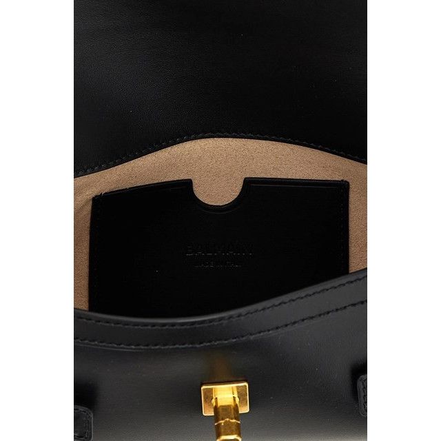 Balmain BALMAIN B-Buzz 23 Black Leather Shoulder Bag New & Authentic Size ONE SIZE - 4 Thumbnail