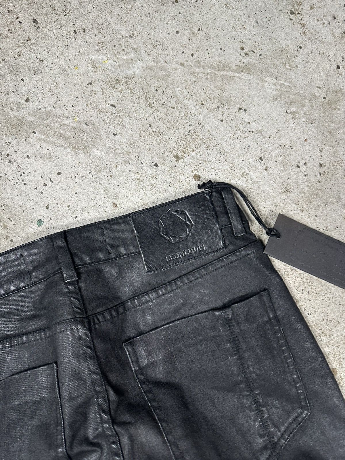 Leon Louis Leon Louis Black Waxed High Waist Skinny Jeans Size US 30 / EU 46 - 14 Thumbnail
