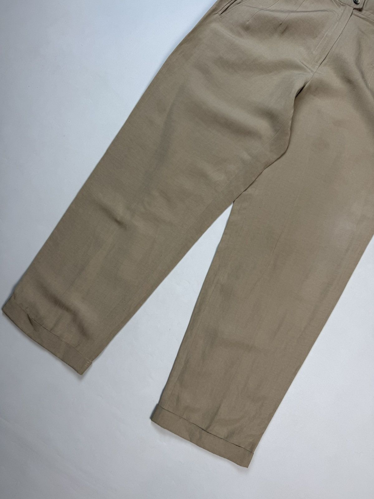 Jil Sander Jil Sander VTG Linen / Silk High Rise Dress Pants Trousers Size 28" / US 6 / IT 42 - 5 Thumbnail