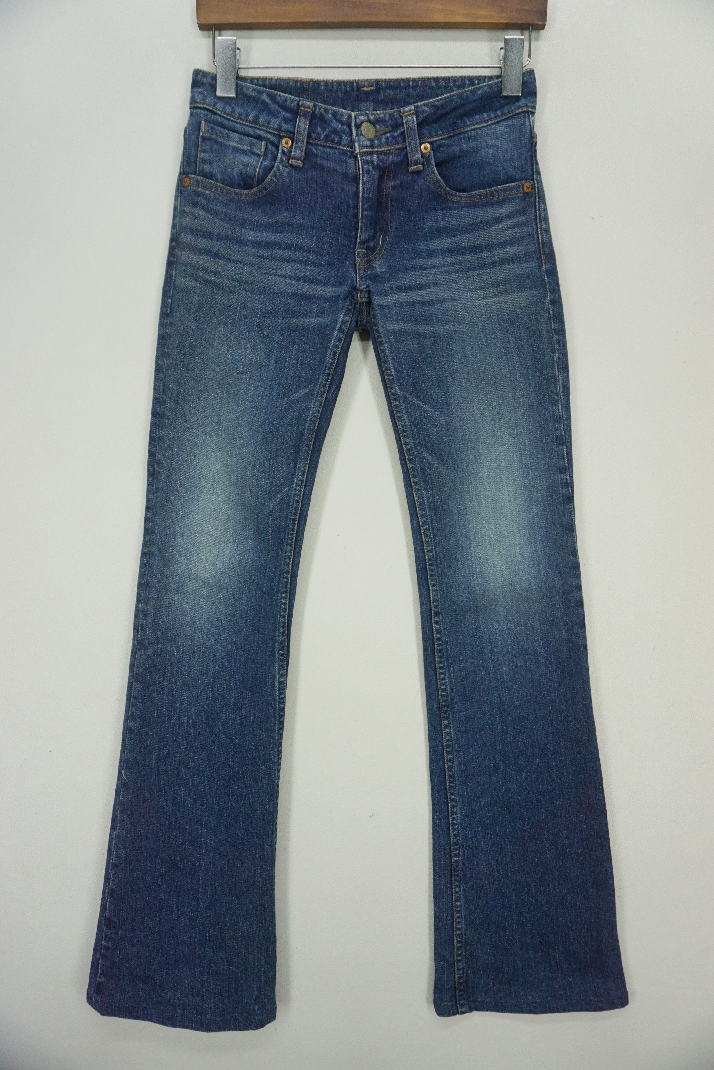 Japanese Brand Hollywood Ranch Market Jeans fit W28xL31 Low Rise Bootcut Size 26" / US 2 / IT 38 - 1 Thumbnail