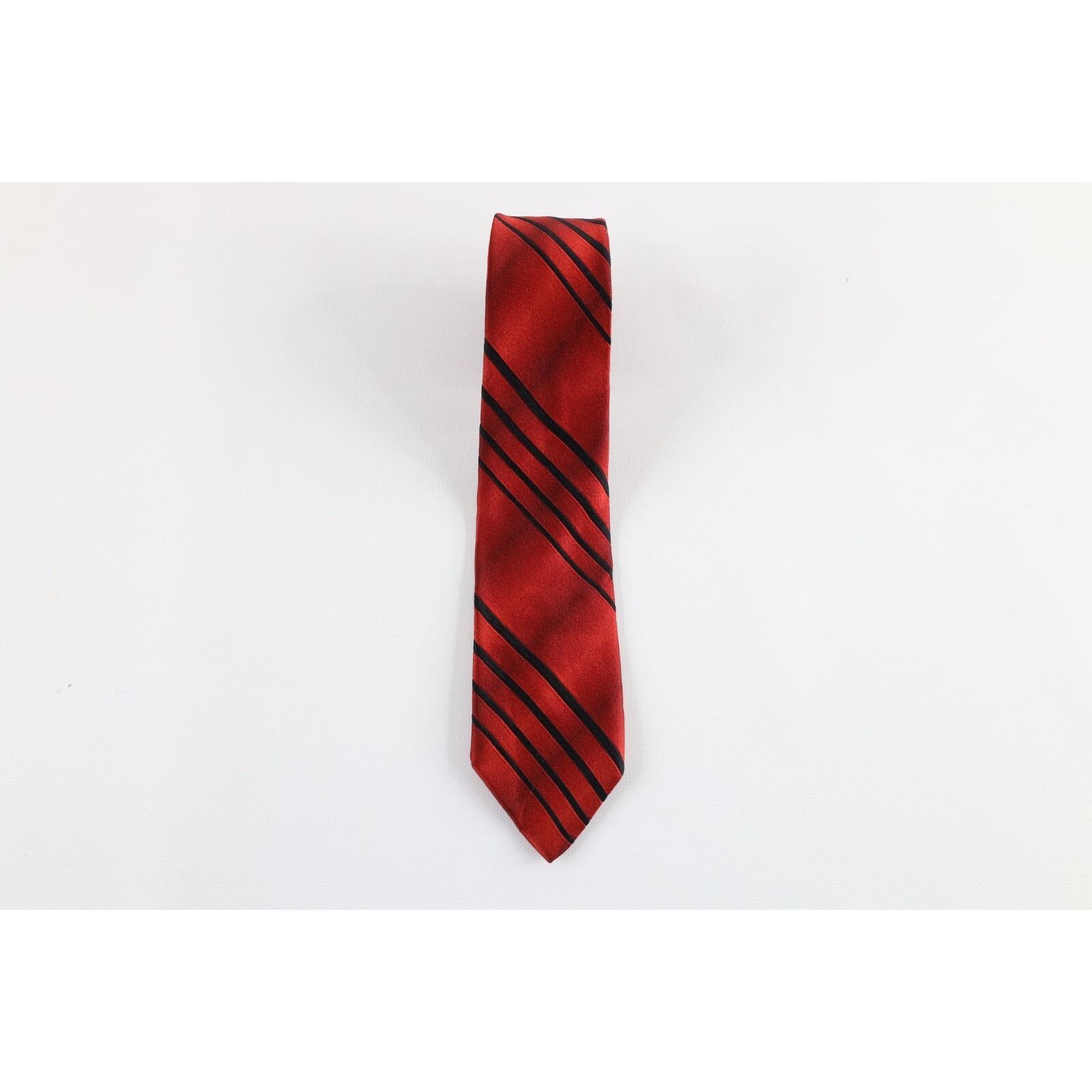 Vintage Vintage 50s 60s Rockabilly Rhodia Acetate Striped Neck Tie Size ONE SIZE - 1 Thumbnail