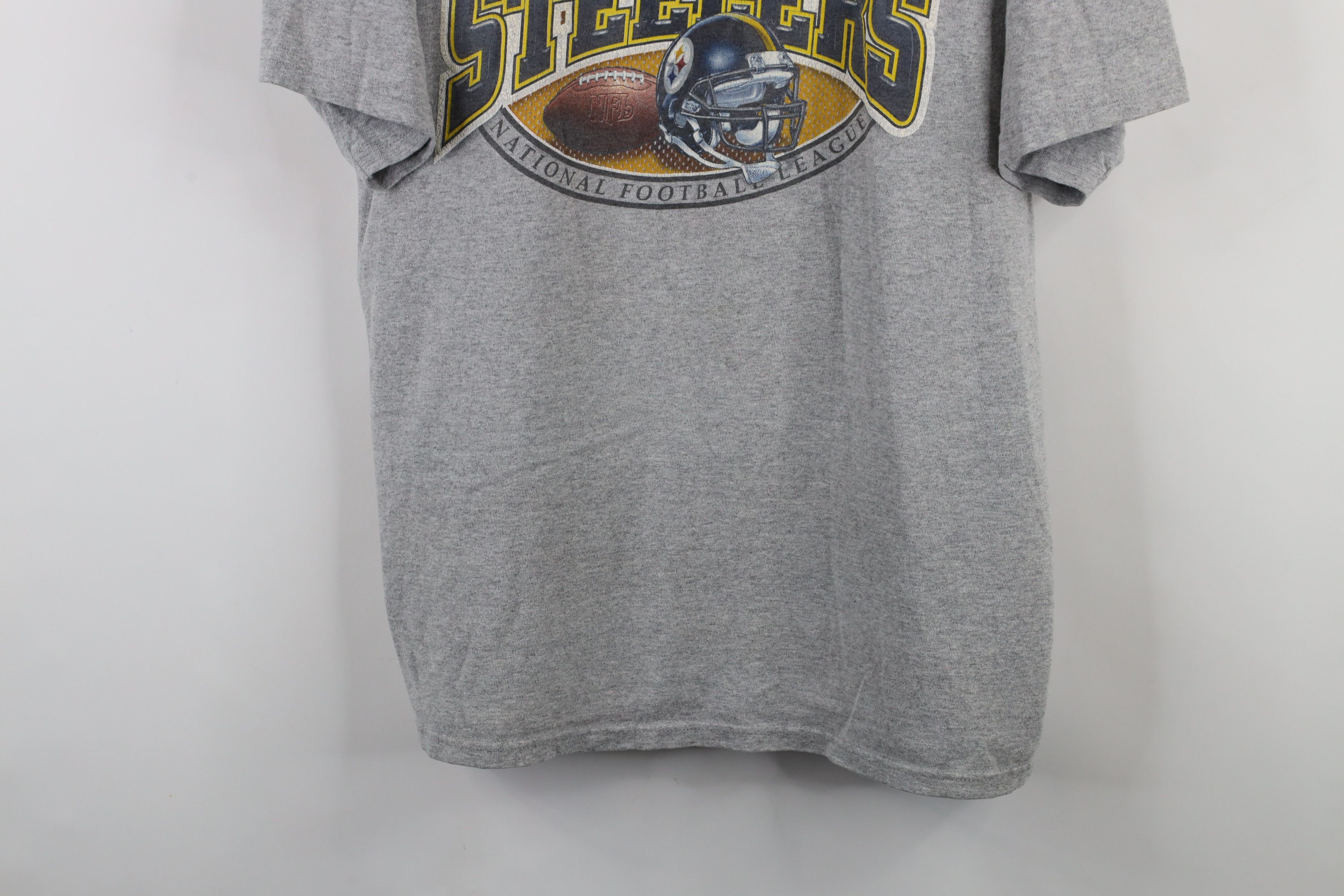 Vintage Vintage Y2K NFL Steelers Football T-Shirt Heather Gray Size US XL / EU 56 / 4 - 3 Thumbnail