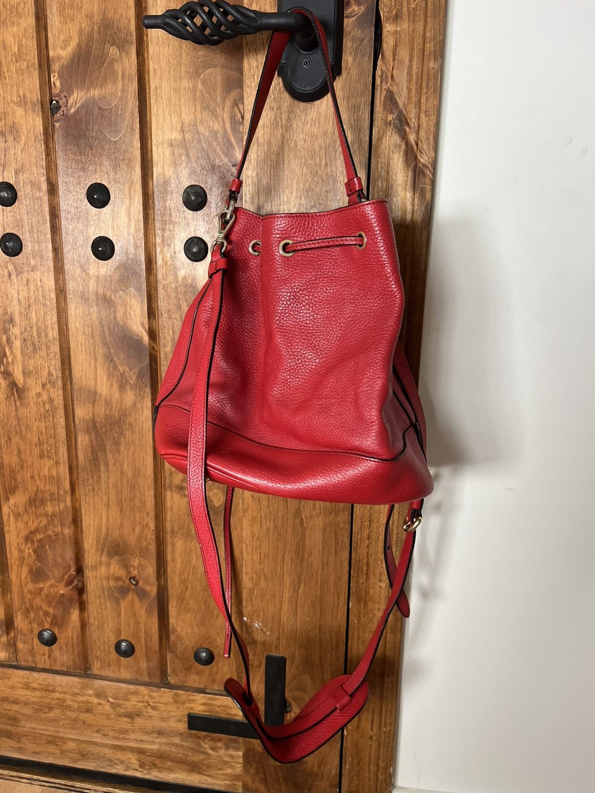 Moschino Moschino logo red bucket bag Size ONE SIZE - 5 Thumbnail