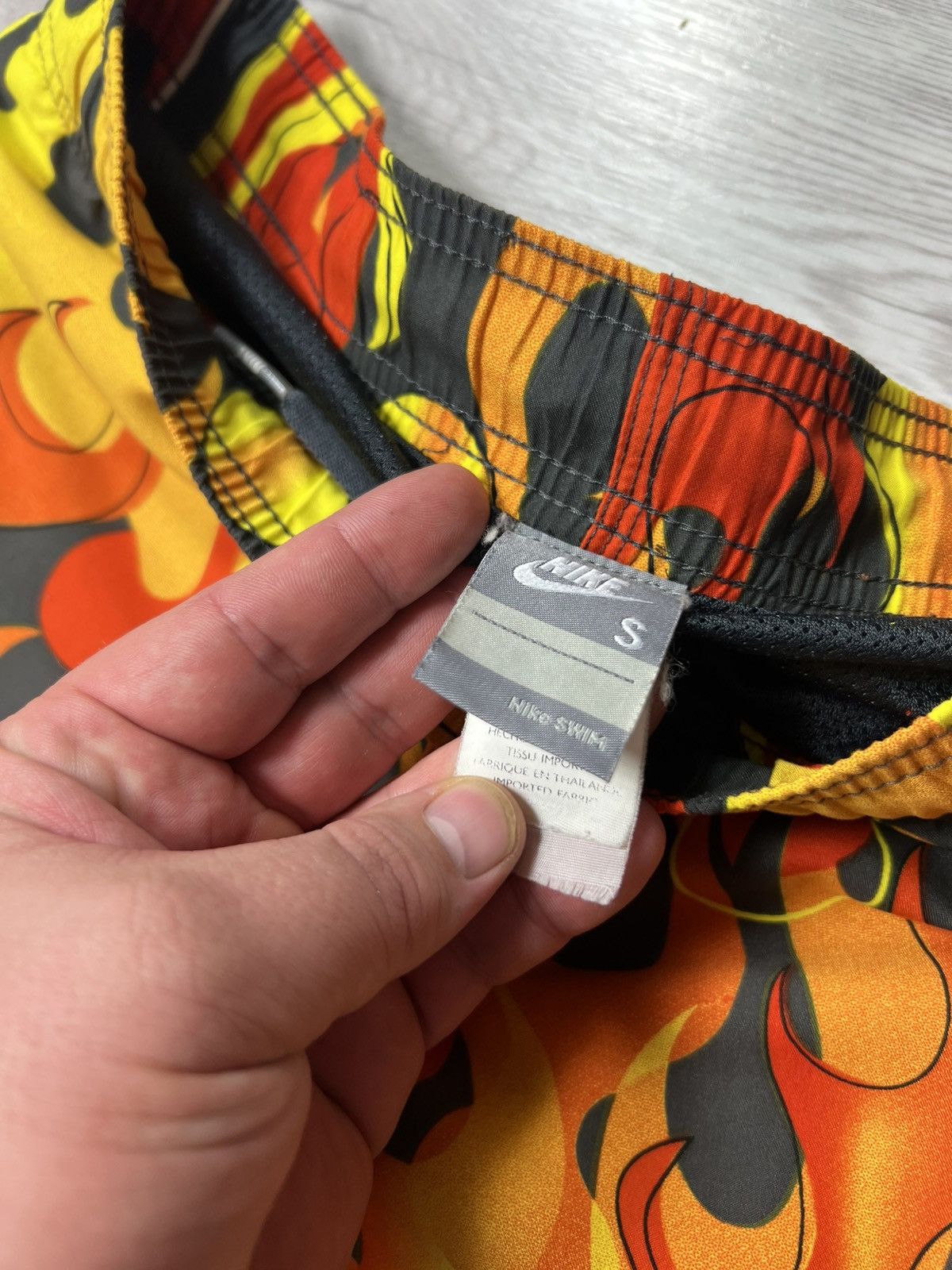 Nike Vintage Y2K Nike Swim Flame All Over Printed Shorts Size S Size US 30 / EU 46 - 13 Thumbnail