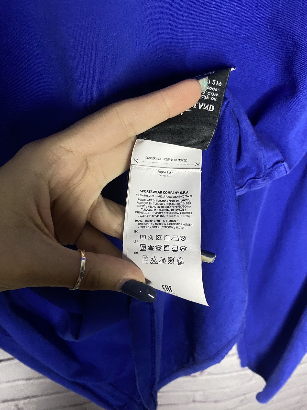 Men's Stone island Patch Program logo long sleeve