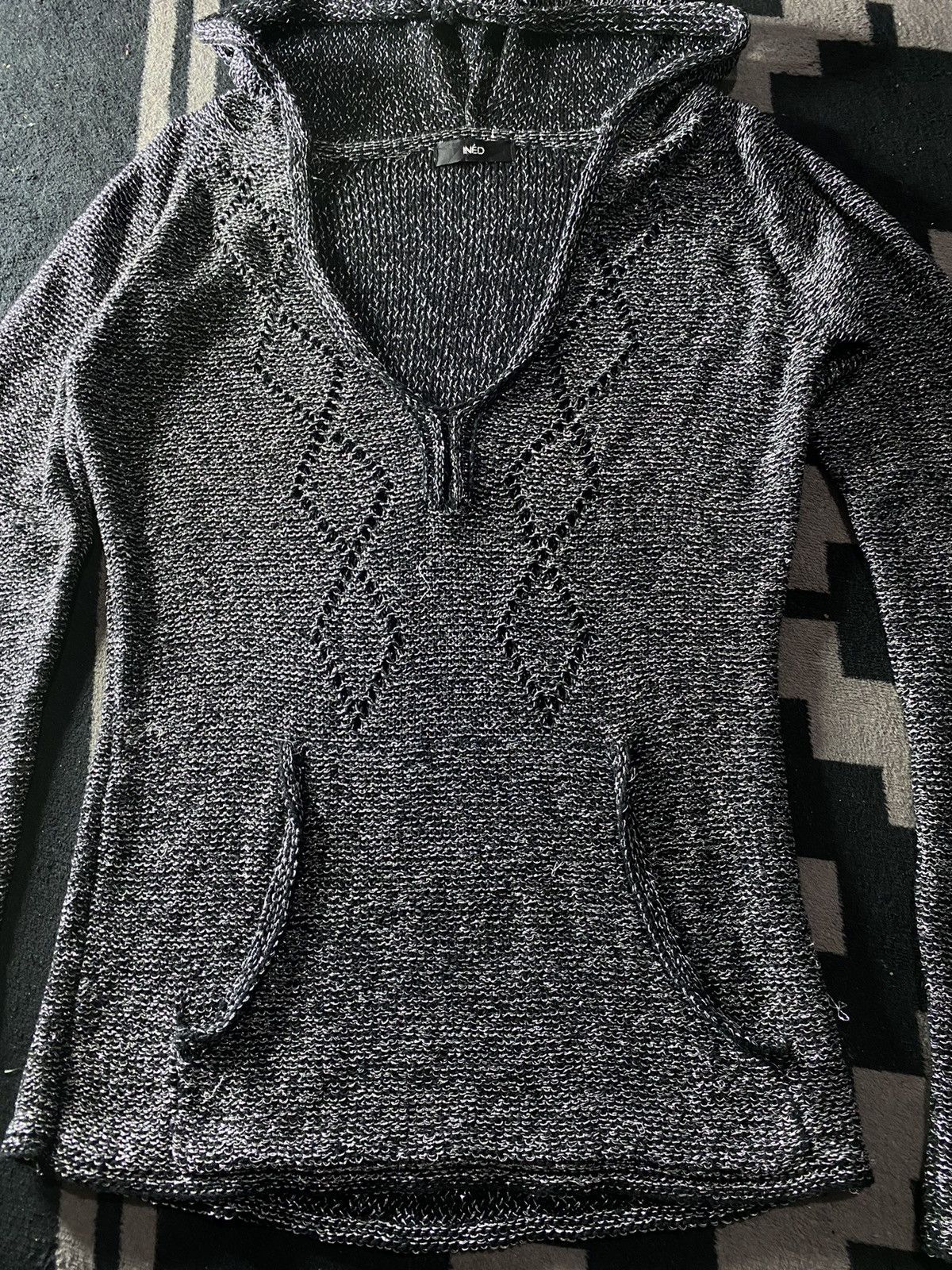 14th Addiction × KMRii × Yasuyuki Ishii Japanese ined knit glitter hoodie ifsixwasnine style Size US M / EU 48-50 / 2 - 3 Thumbnail