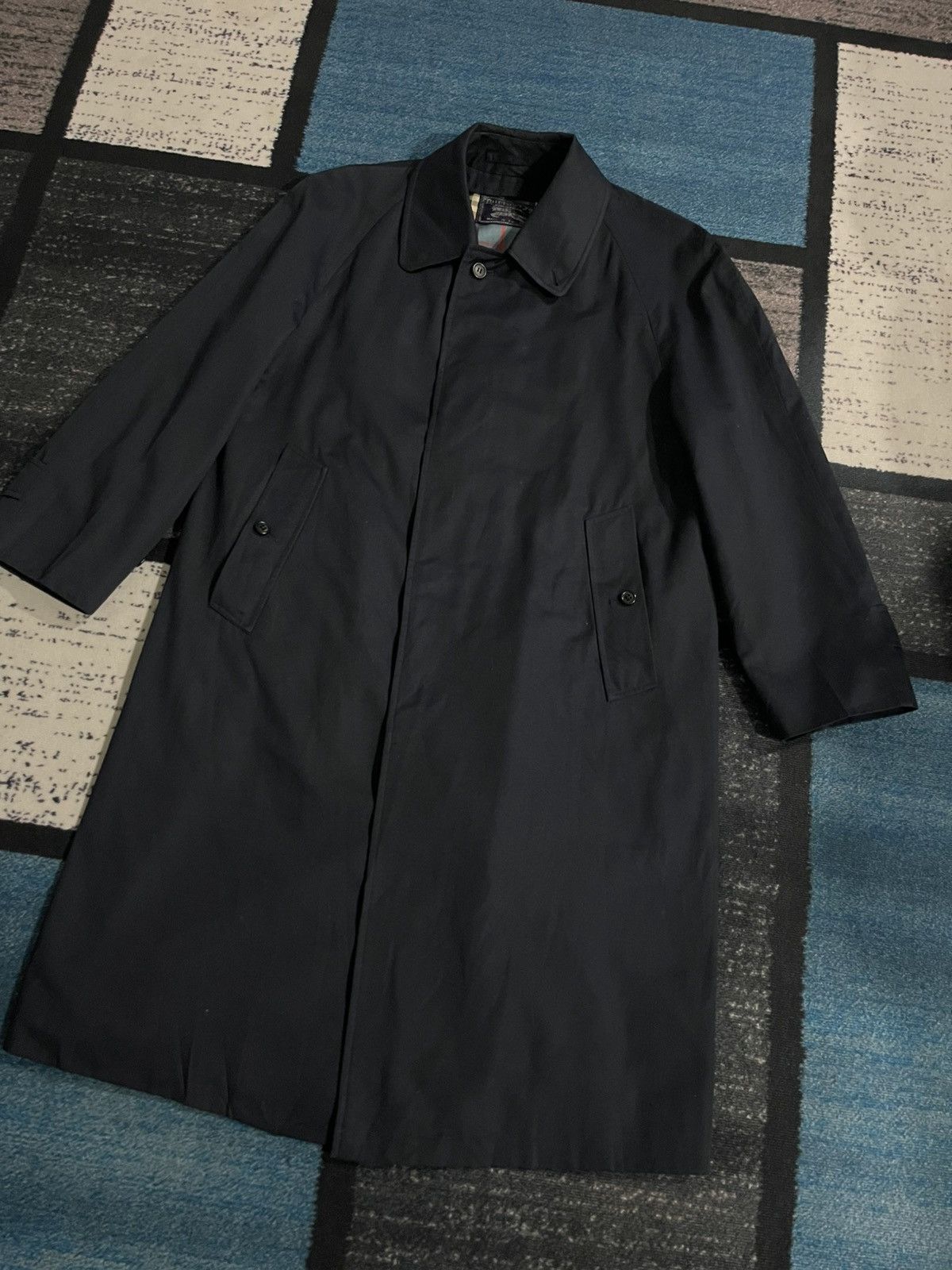 Burberry Vintage Burberrys Trench Coat Made England Size US XL / EU 56 / 4 - 4 Thumbnail