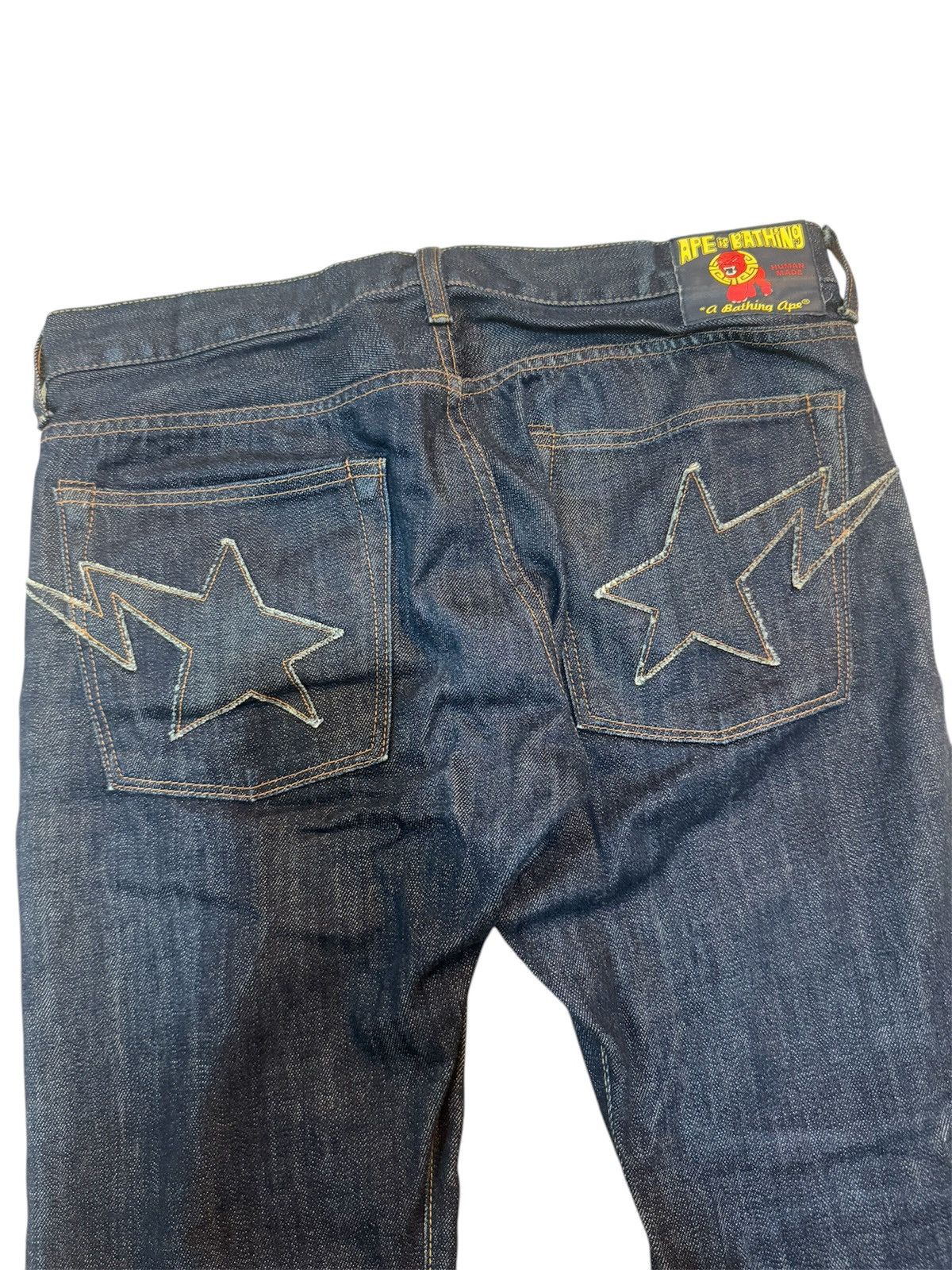 Bape × Nigo Bape Sta Denim Size US 33 - 2 Thumbnail