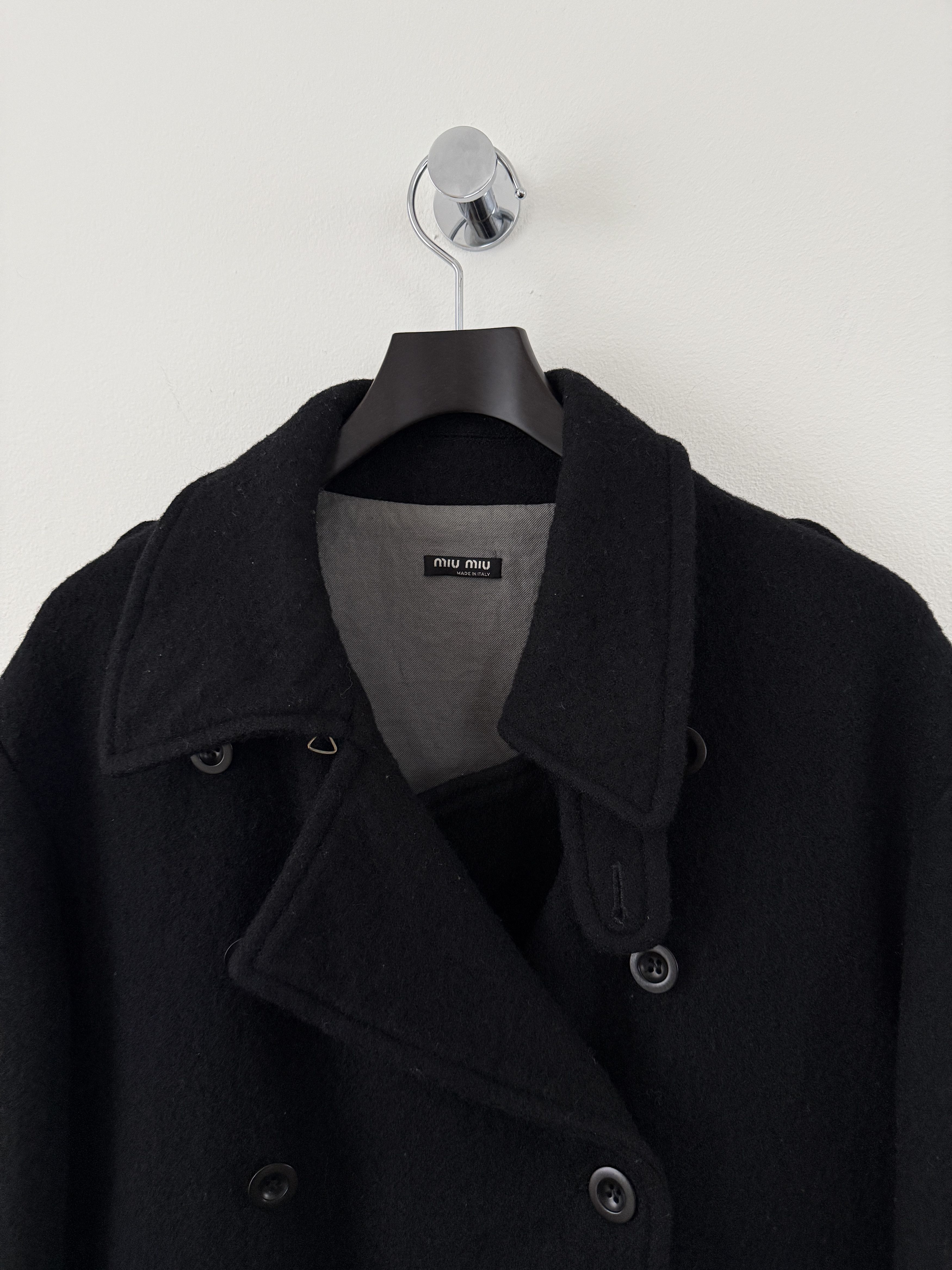 Miu Miu Wool Military Double Breasted Overcoat Size US M / EU 48-50 / 2 - 4 Thumbnail
