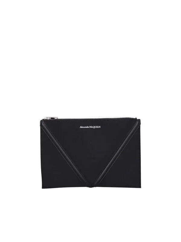 Alexander McQueen o1w1db10725 Size: OS/The Harness Small Zip Pouch in Black Size ONE SIZE - 1 Thumbnail