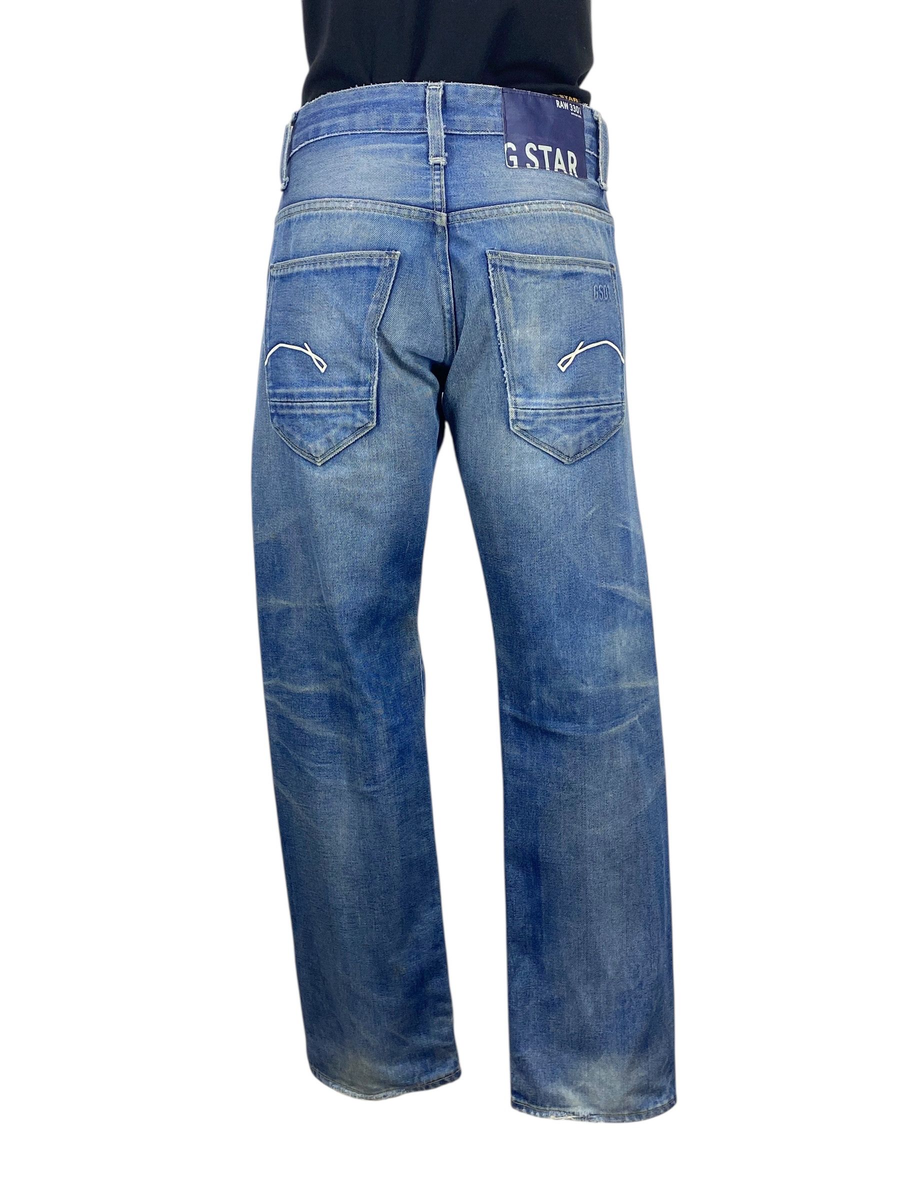 G-Star GStar Raw Jeans Knee Distressed Jeans Pants Size US 30 / EU 46 - 6 Thumbnail