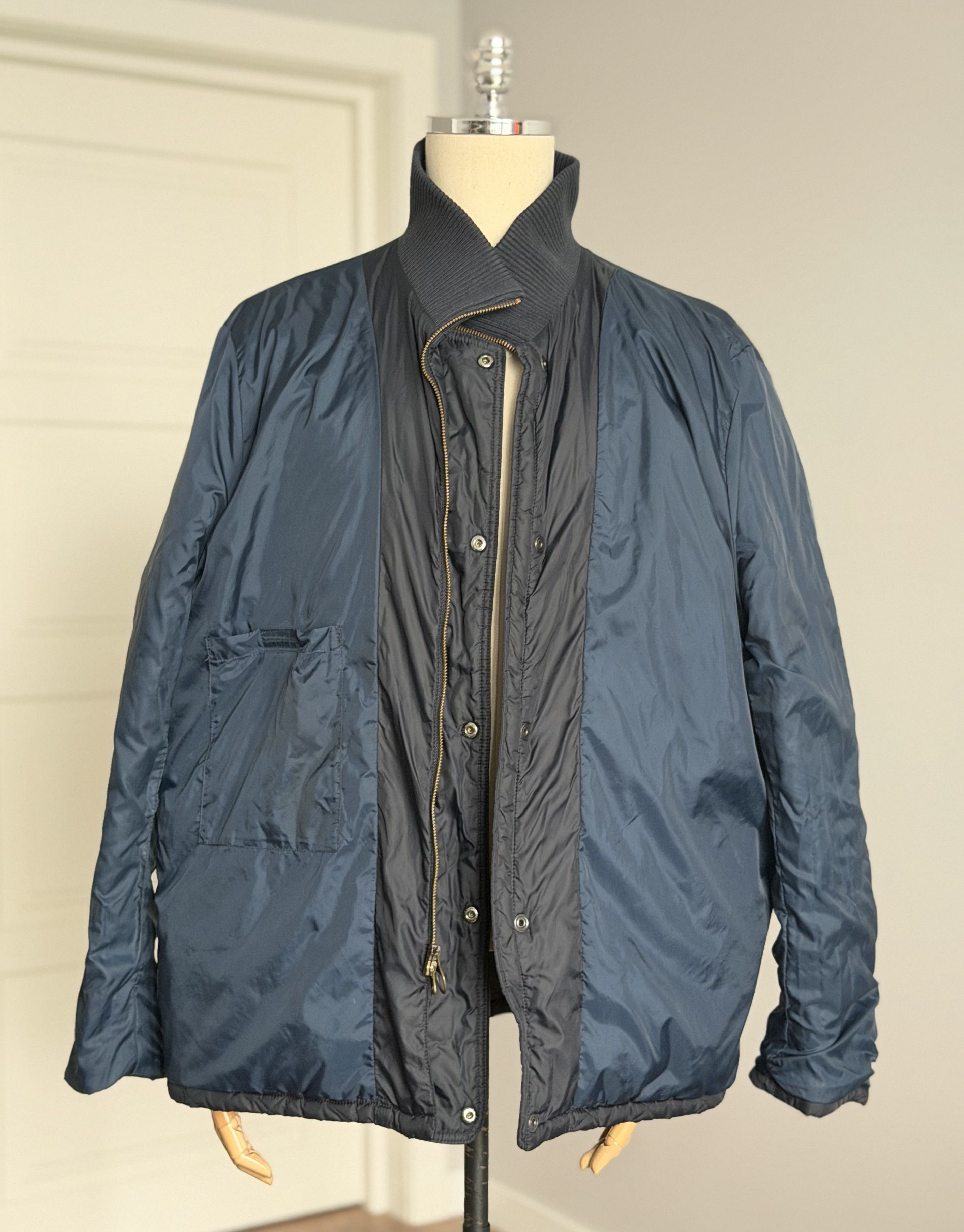Barbour BARBOUR Chelsea Rib Neck Mens Quilted Jacket Size XXL Navy Size US XXL / EU 58 / 5 - 11 Thumbnail