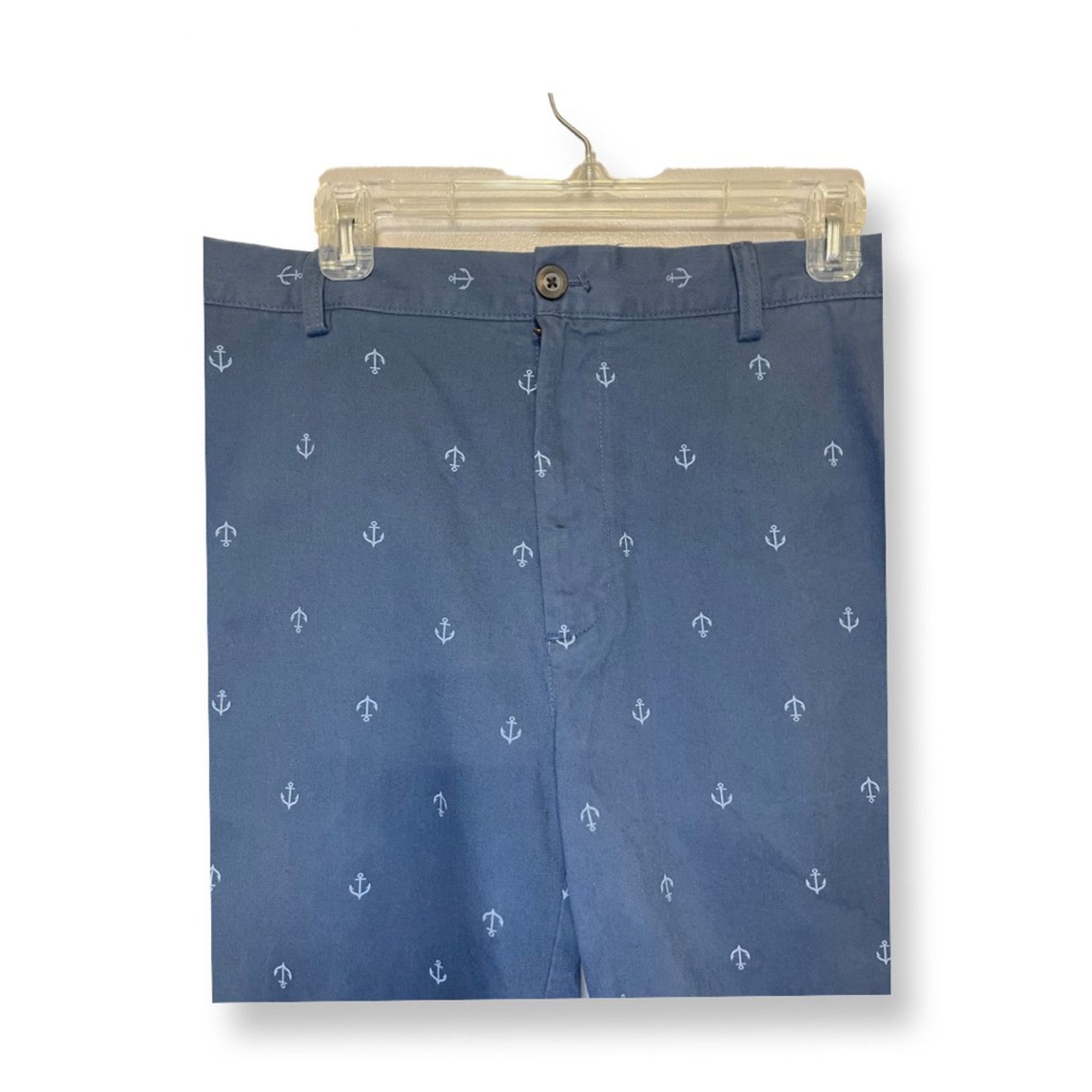 Other Amazon Essentials Chino Short Nautical Anchor Blue White 42 Size US 42 / EU 58 - 3 Thumbnail
