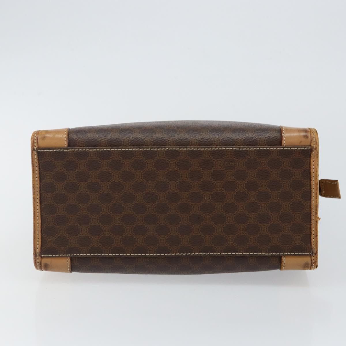 Celine CELINE Macadam Canvas Hand Bag Brown Gold Size ONE SIZE - 9 Thumbnail