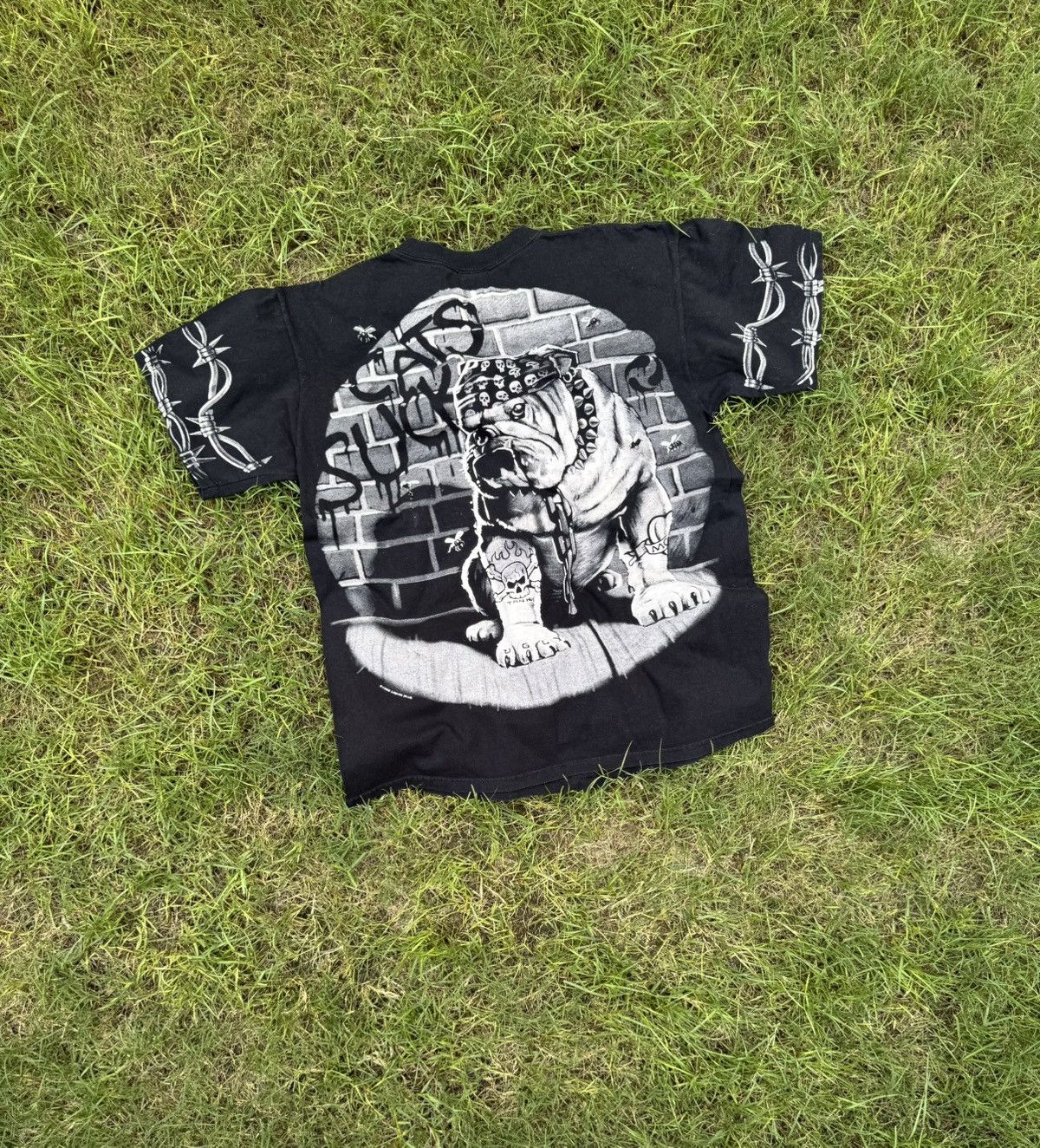 Liquid Blue 1996 Liquid Blue Cats Suck Boxing Grunge Vintage Tee Shirt Size US L / EU 52-54 / 3 - 9 Thumbnail