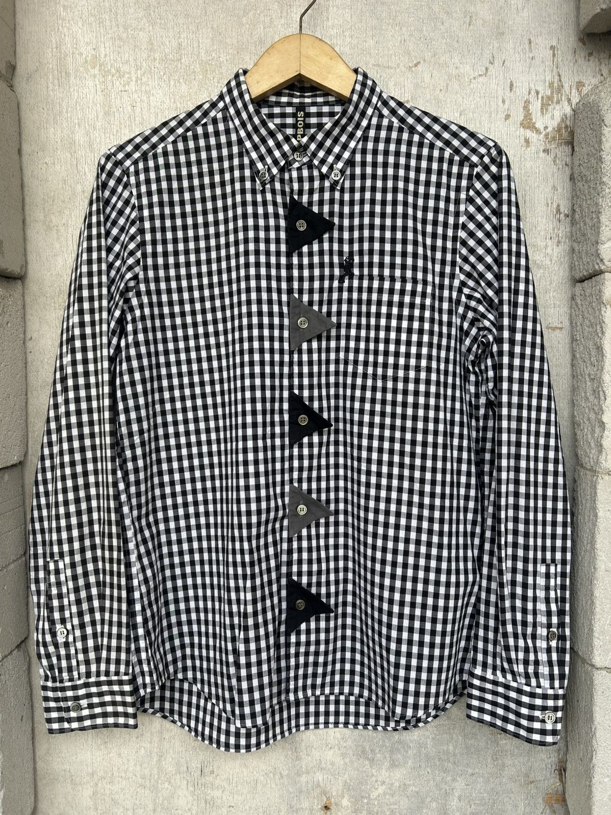 Frapbois Gingham Check Button Up Shirt