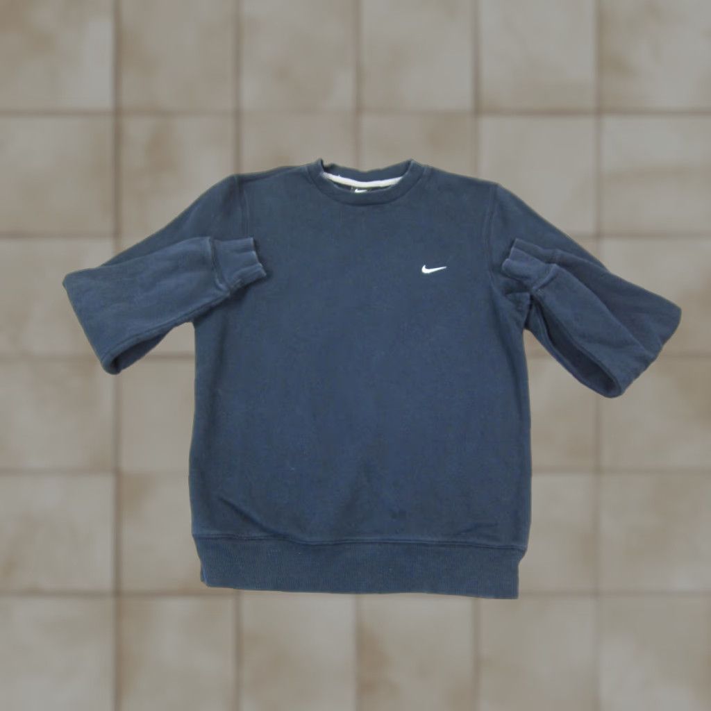 Nike Nike Sweatshirt Mens Small Blue Swoosh Logo Fleece Classic 90s Pullover Crew Neck Long Sleeve Adidas none Size US S / EU 44-46 / 1 - 1 Thumbnail