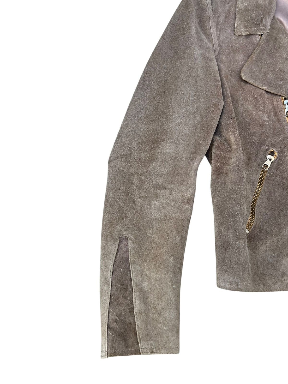 Branded Leather 60s Alta Classe Abbigliamento Patina Suede Leather Jacket Size US M / EU 48-50 / 2 - 5 Thumbnail