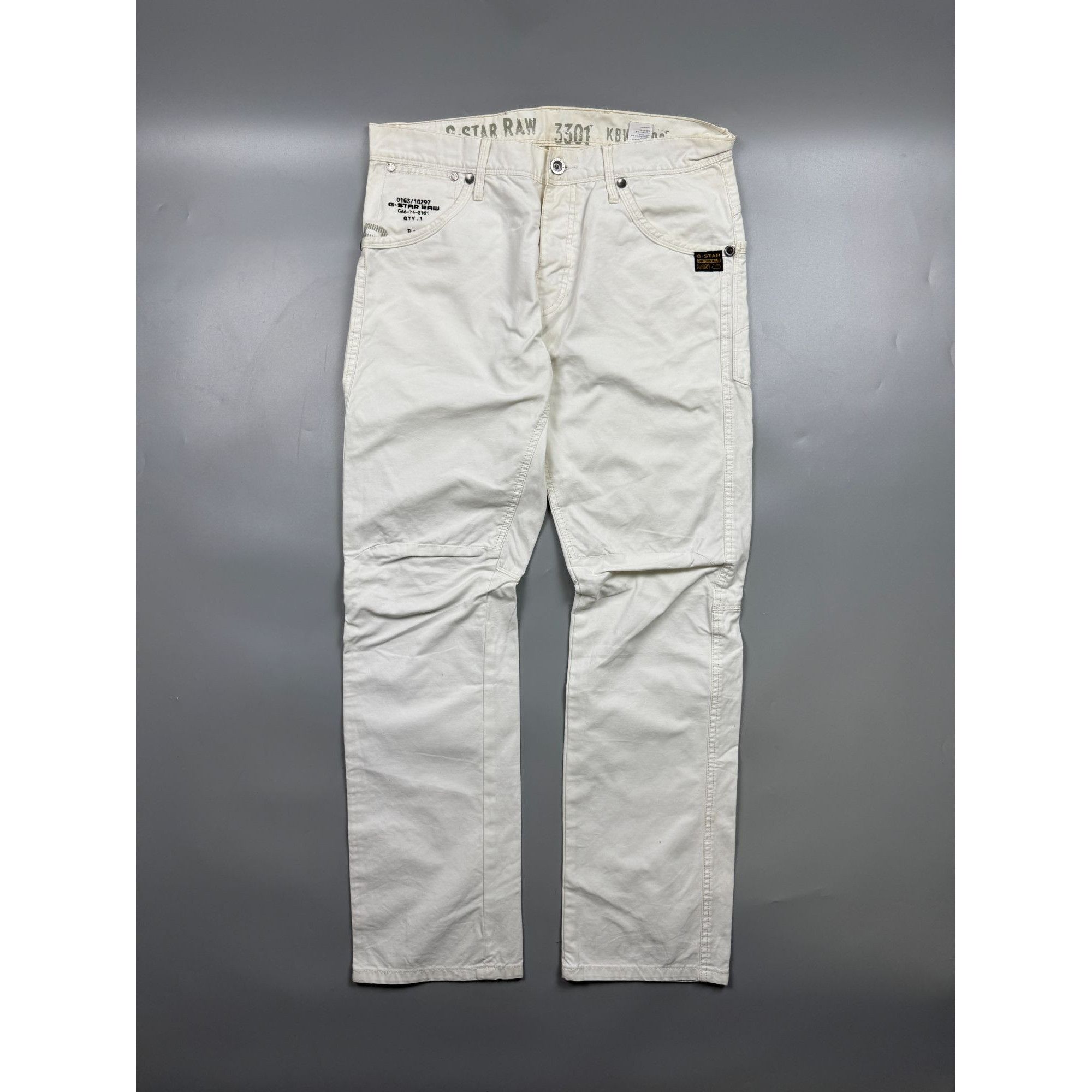 G-Star G-Star RAW White Pants (Y1186) Size US 33 - 1 Thumbnail