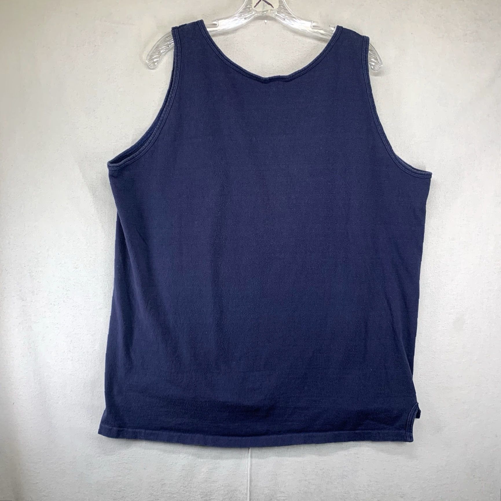 Adidas VINTAGE Adidas Men’s Sleeveless Tank Top T-Shirt XL Blue Sports Embroidered 80s Size US XL / EU 56 / 4 - 4 Thumbnail