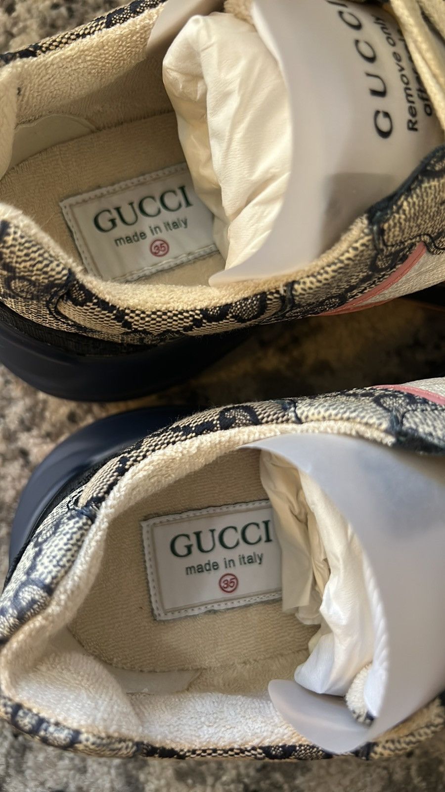 Gucci Gucci GG Rhyton Sneaker size 35 Size US 5 / IT 35 - 5 Thumbnail