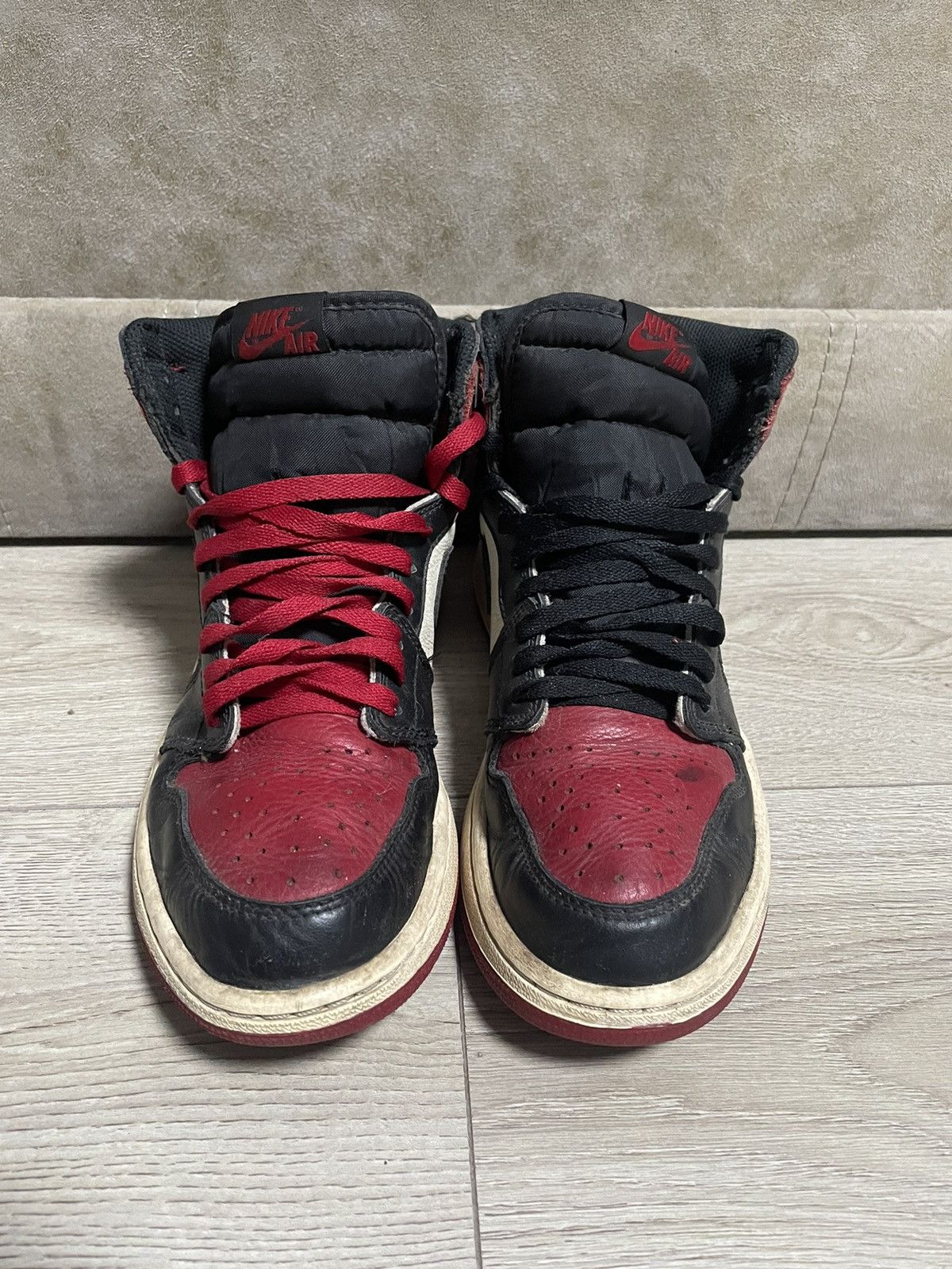 Jordan Brand × Nike Nike Air Jordan 1 Retro OG High “Bred Toe” Size US 9 / EU 42 - 3 Thumbnail