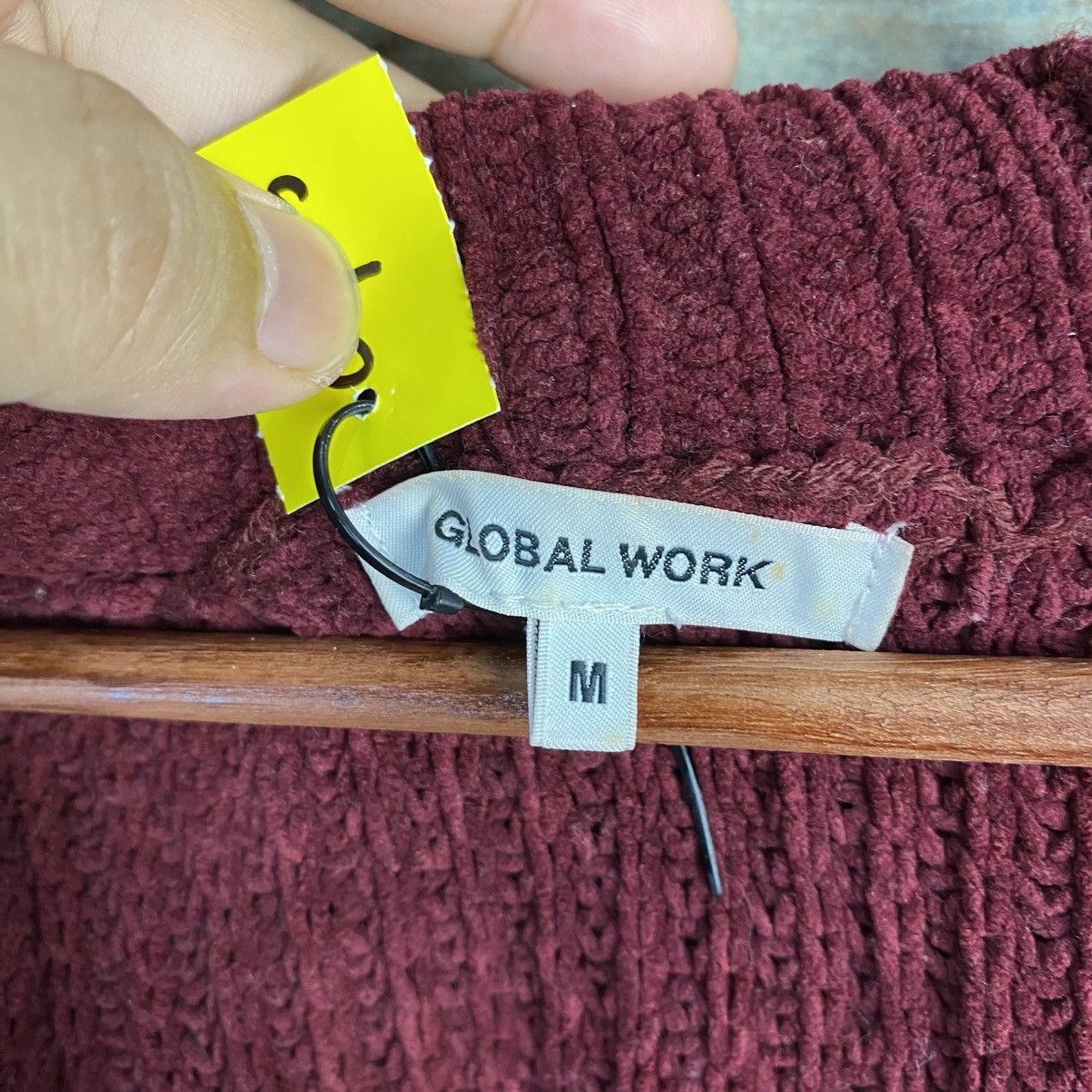 Global Work DL Global Work Red Cardigan Knitwear #C905 Size US M / EU 48-50 / 2 - 10 Thumbnail