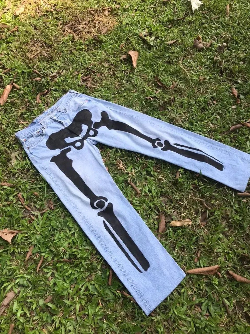 Levi's 💥1990’s Vintage Levis 32x30 Skletons CustomMade Levis Pants Size US 32 / EU 48 - 1 Thumbnail